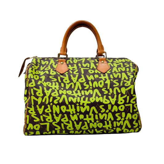Stephen Sprouse Monogram Graffiti Speedy 30 Green