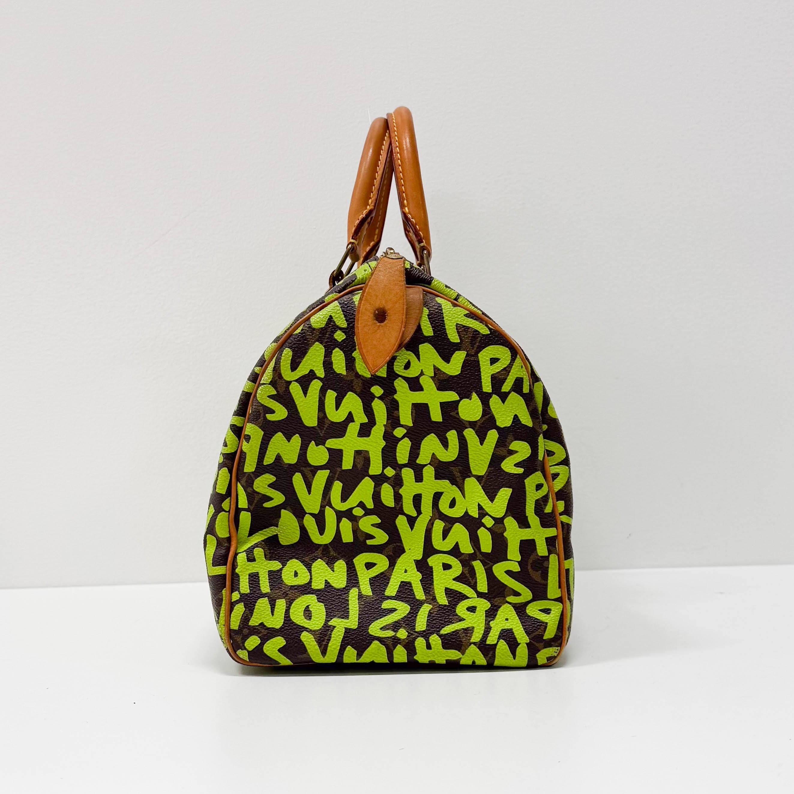 Stephen Sprouse Monogram Graffiti Speedy 30 Green