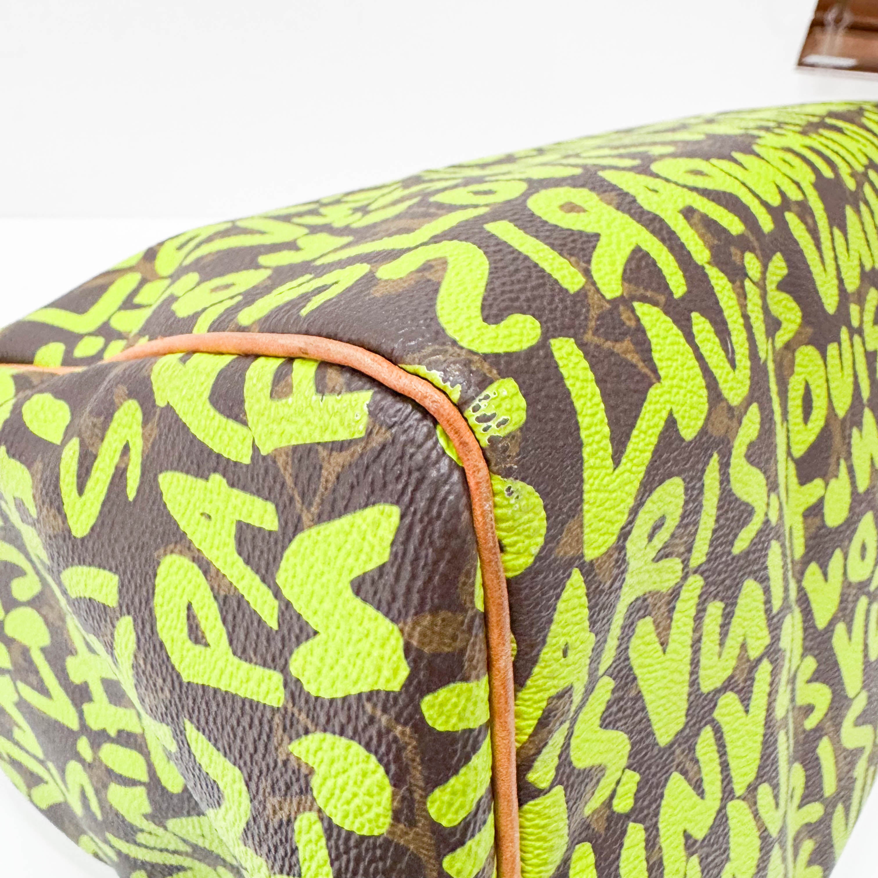 Stephen Sprouse Monogram Graffiti Speedy 30 Green