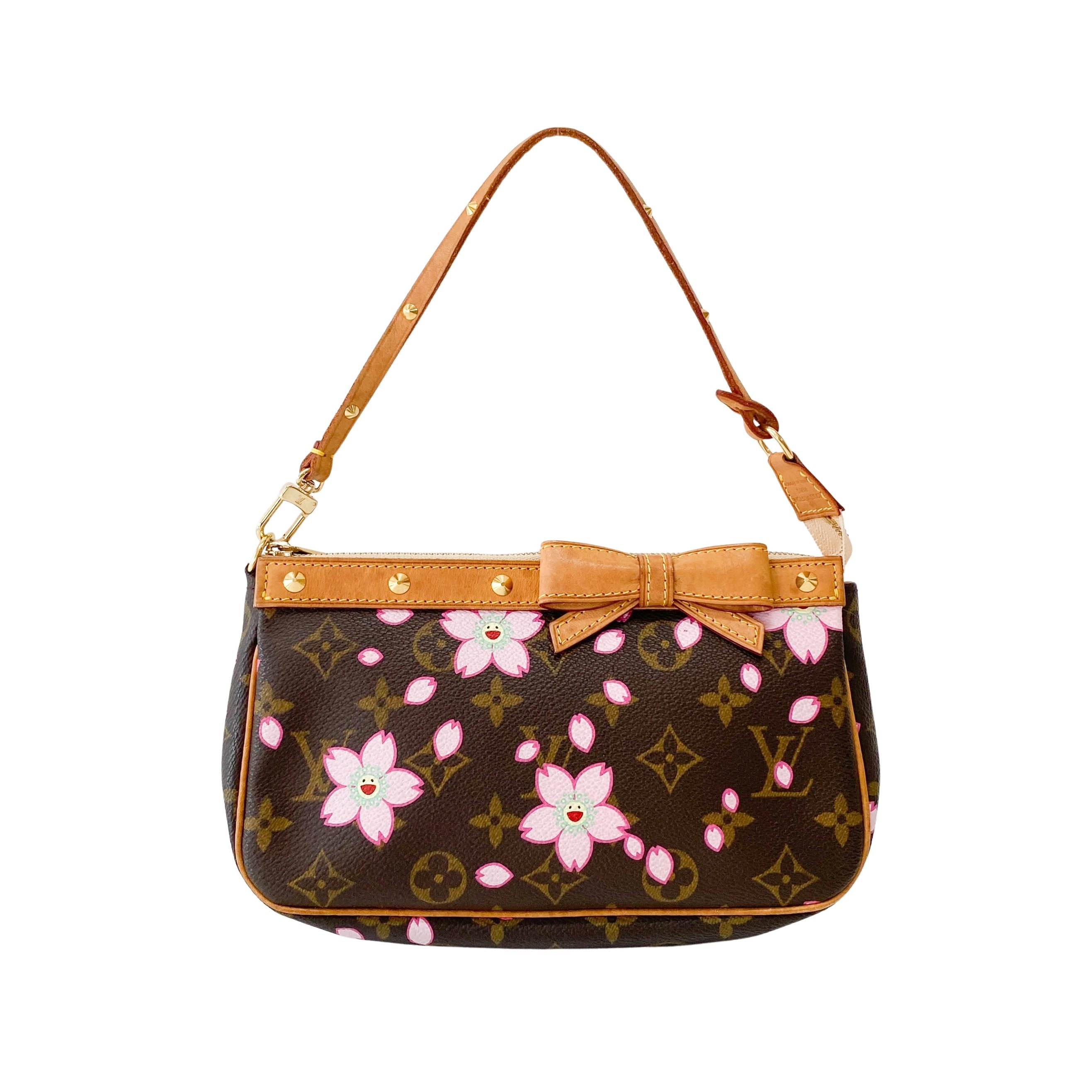 Louis Vuitton x Takashi Murakami Monogram Cherry Blossom Pochette Accessoire M92006