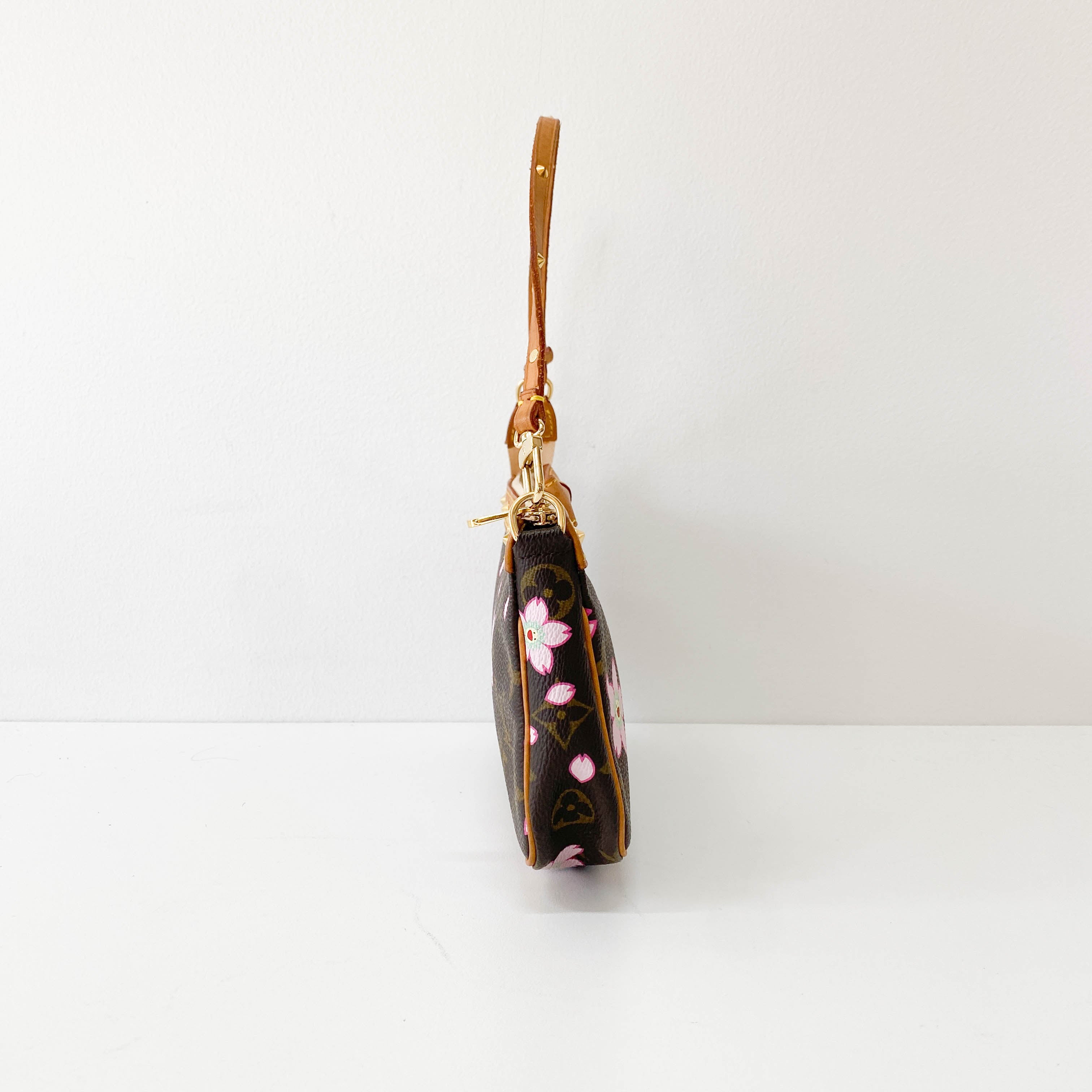 Louis Vuitton x Takashi Murakami Monogram Cherry Blossom Pochette Accessoire M92006