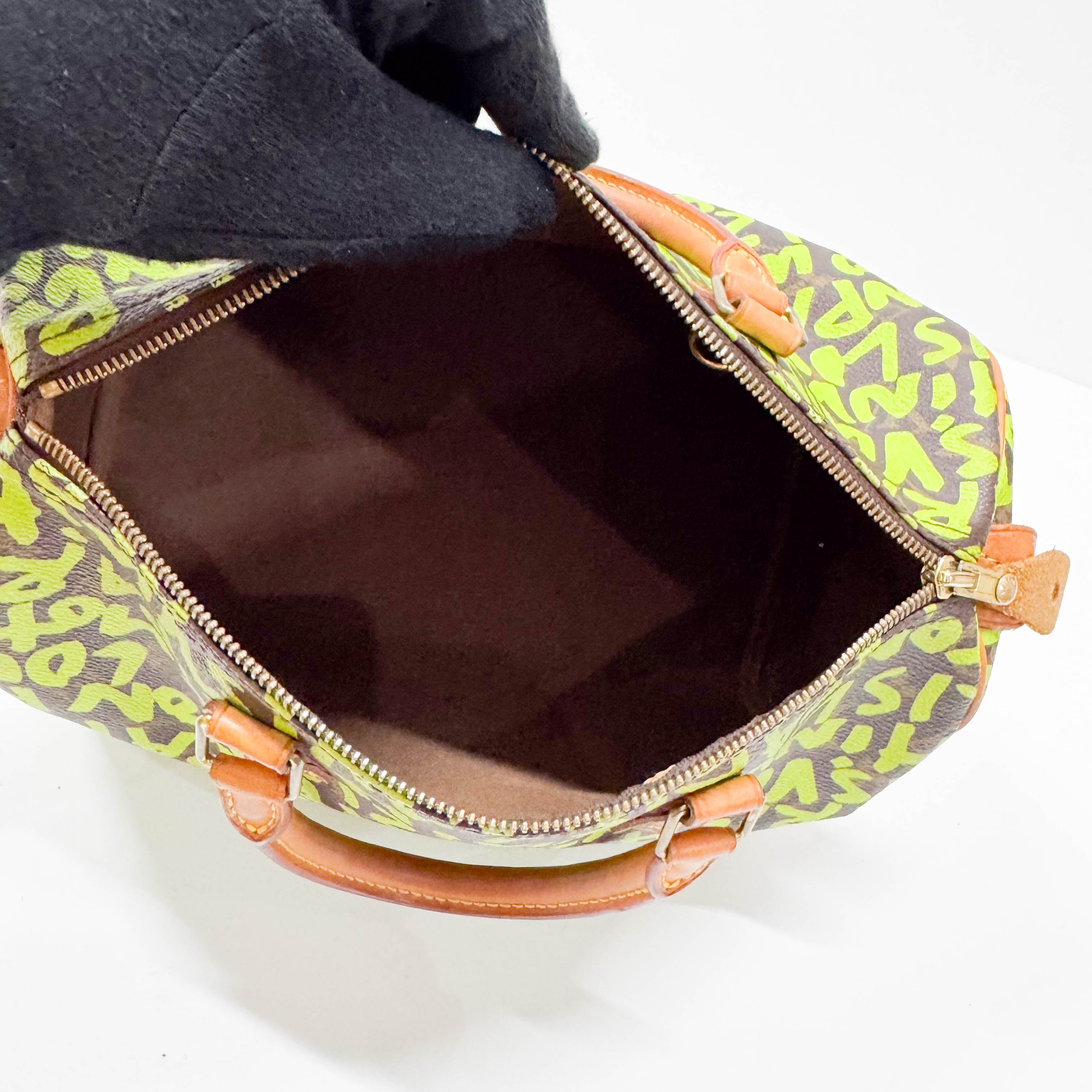 Stephen Sprouse Monogram Graffiti Speedy 30 Green