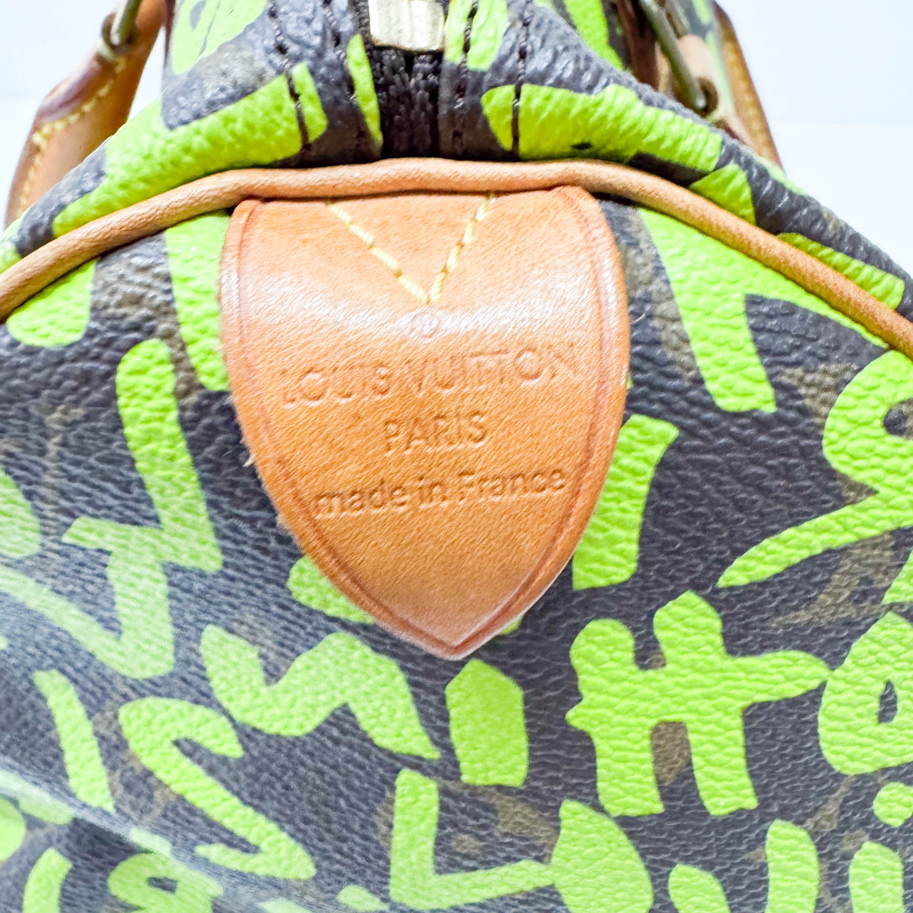 Stephen Sprouse Monogram Graffiti Speedy 30 Green