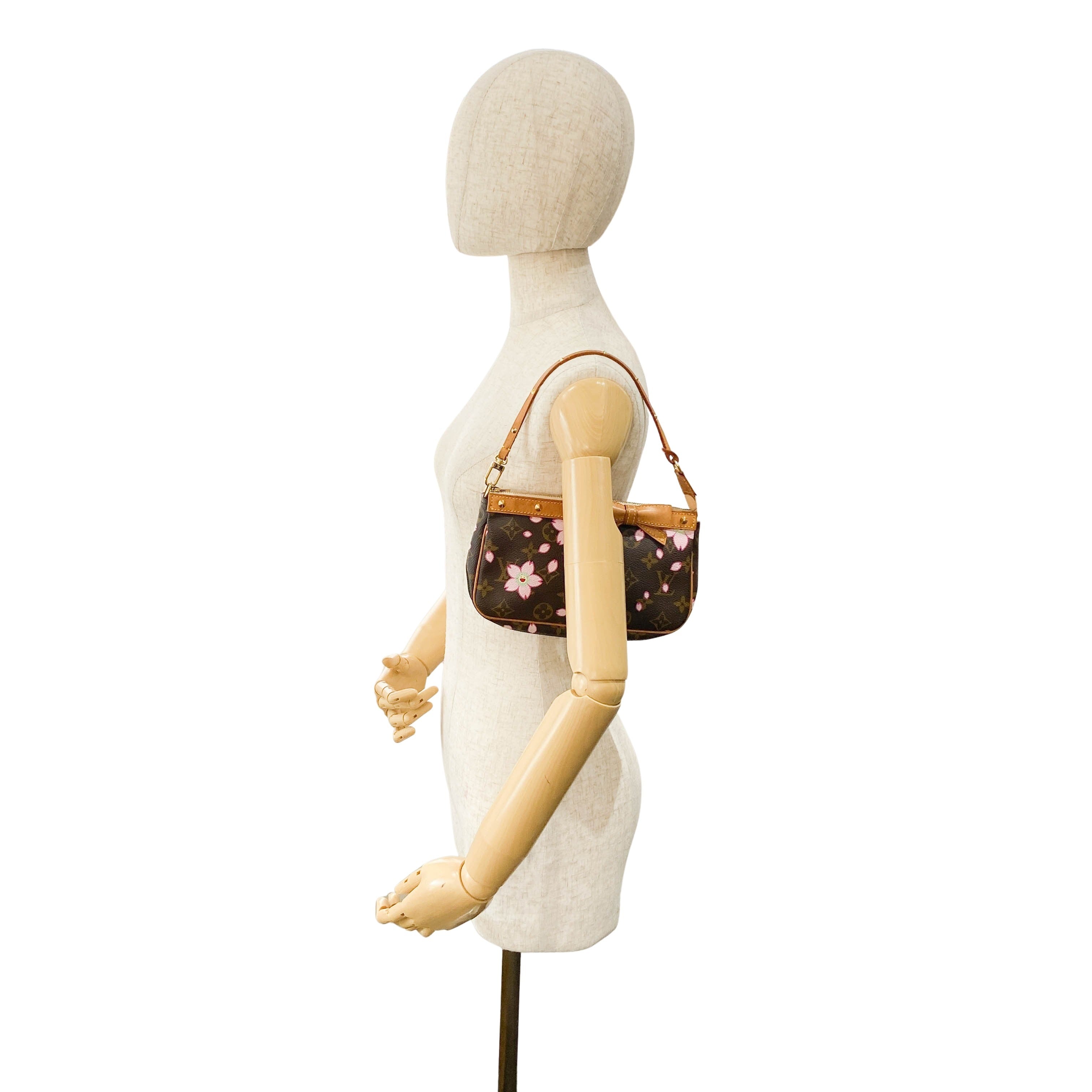 Louis Vuitton x Takashi Murakami Monogram Cherry Blossom Pochette Accessoire M92006