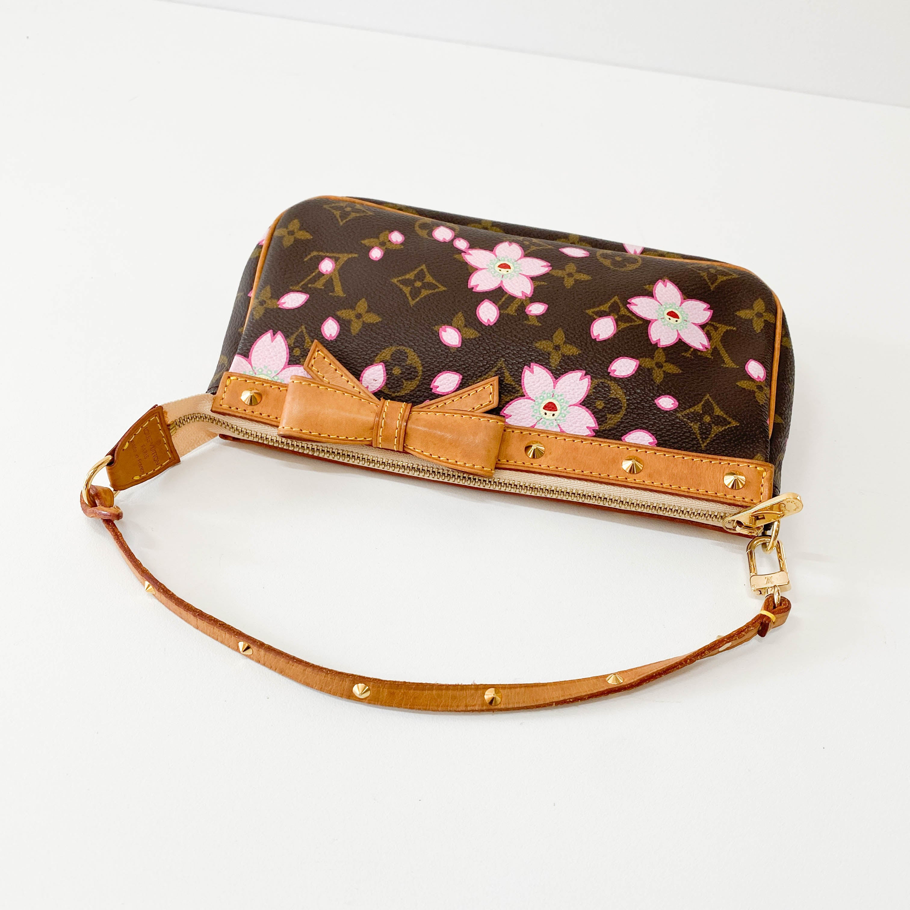 Louis Vuitton x Takashi Murakami Monogram Cherry Blossom Pochette Accessoire M92006