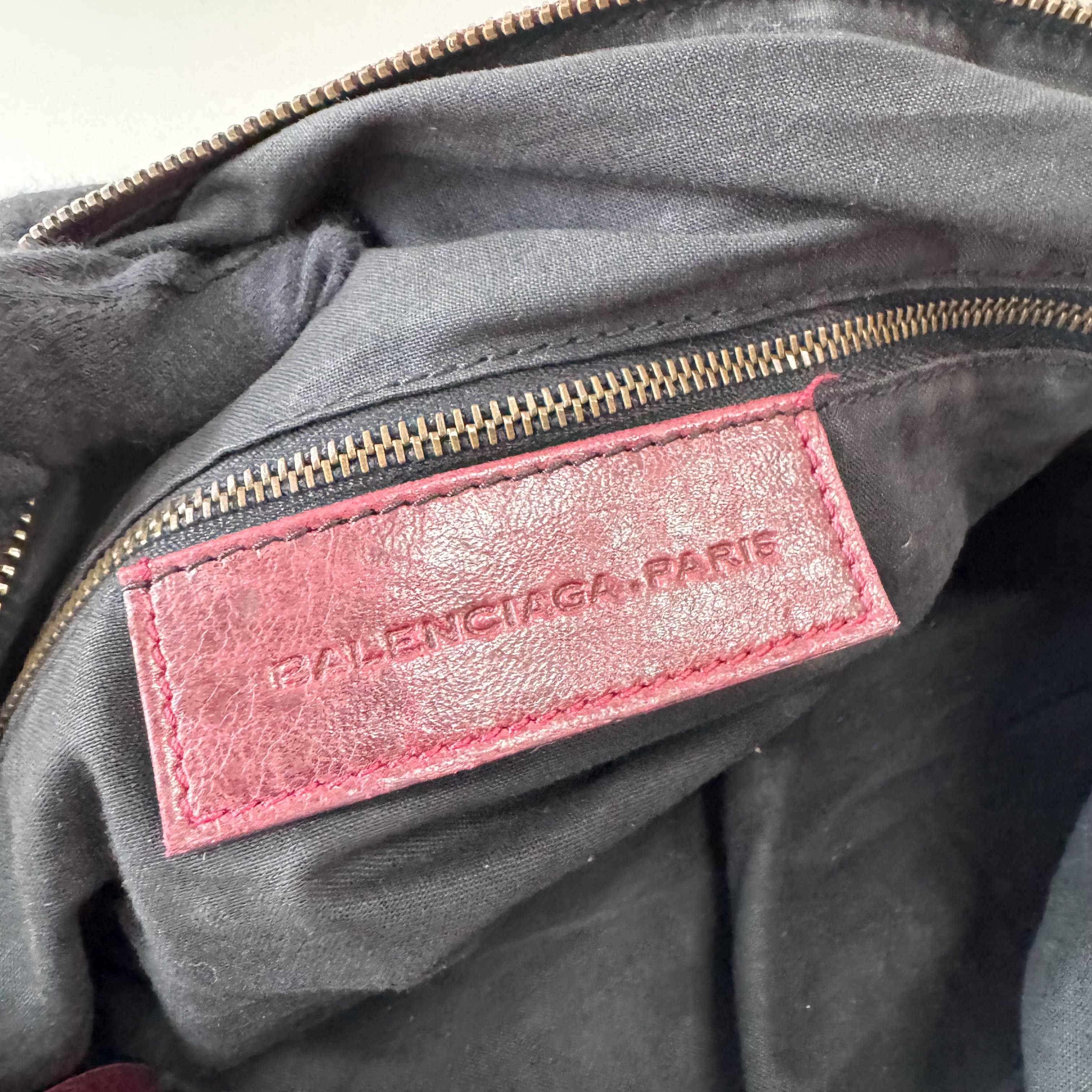 The City Burgundy Leather Two Way Bag