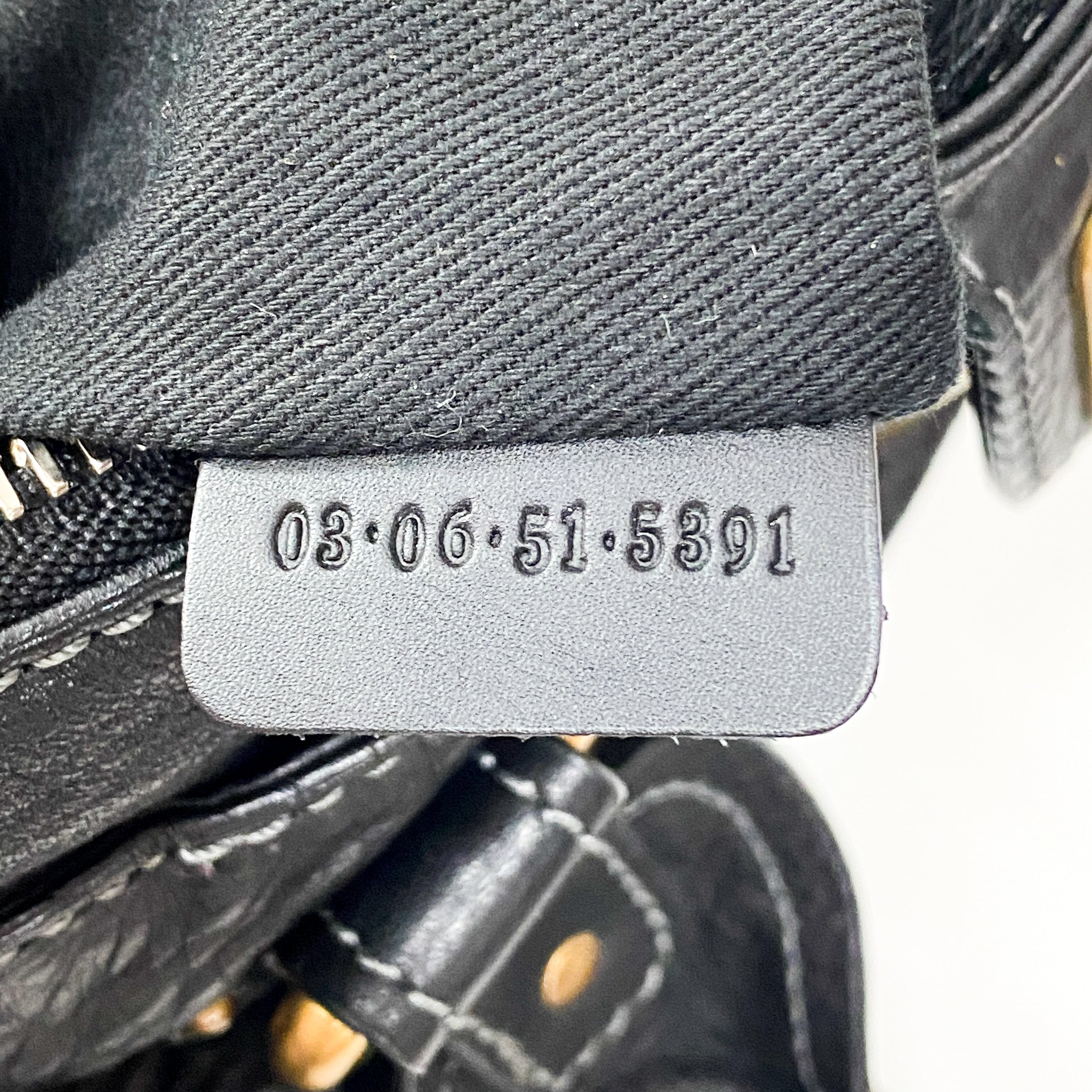 Paddington Black Leather Shoulder Bag