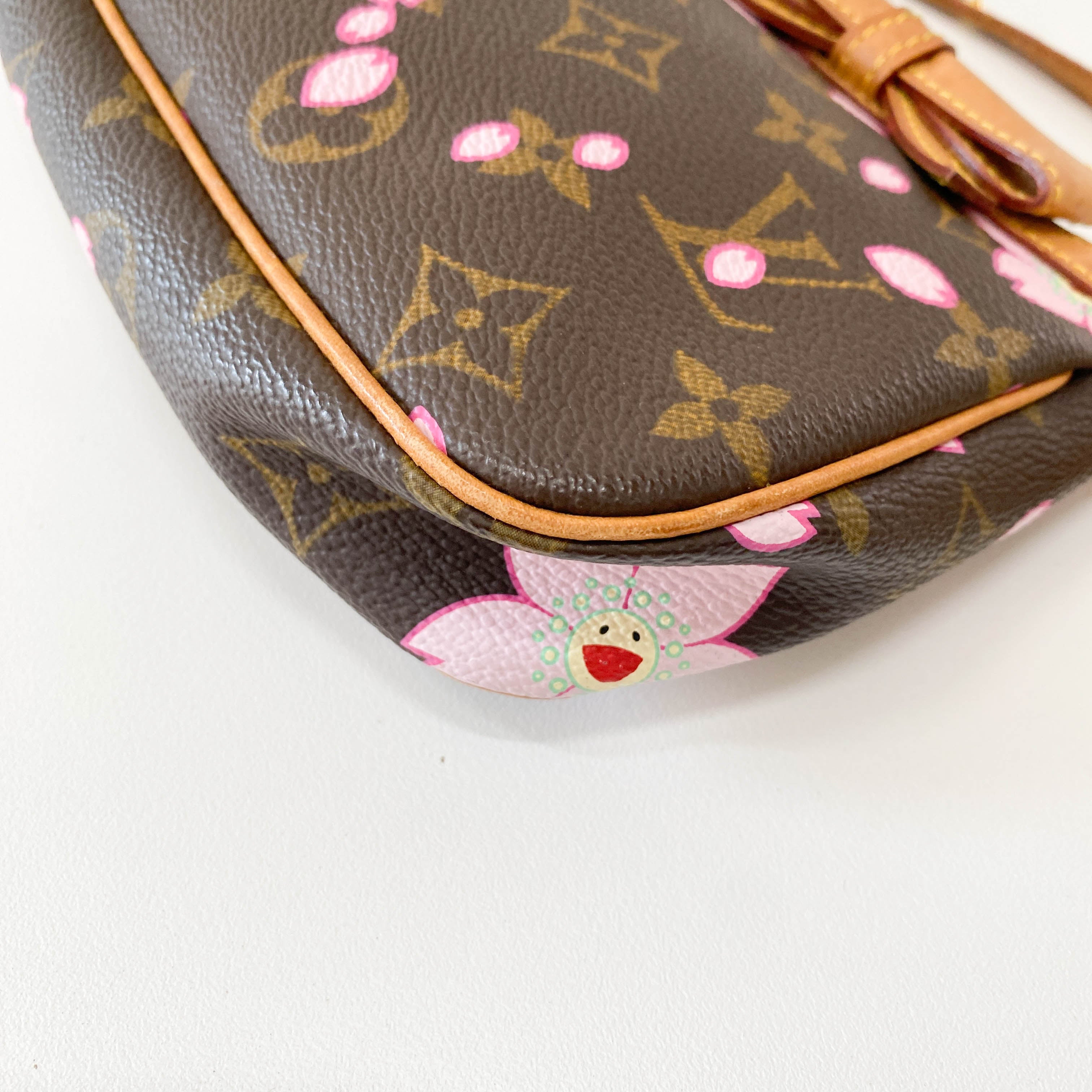 Louis Vuitton x Takashi Murakami Monogram Cherry Blossom Pochette Accessoire M92006