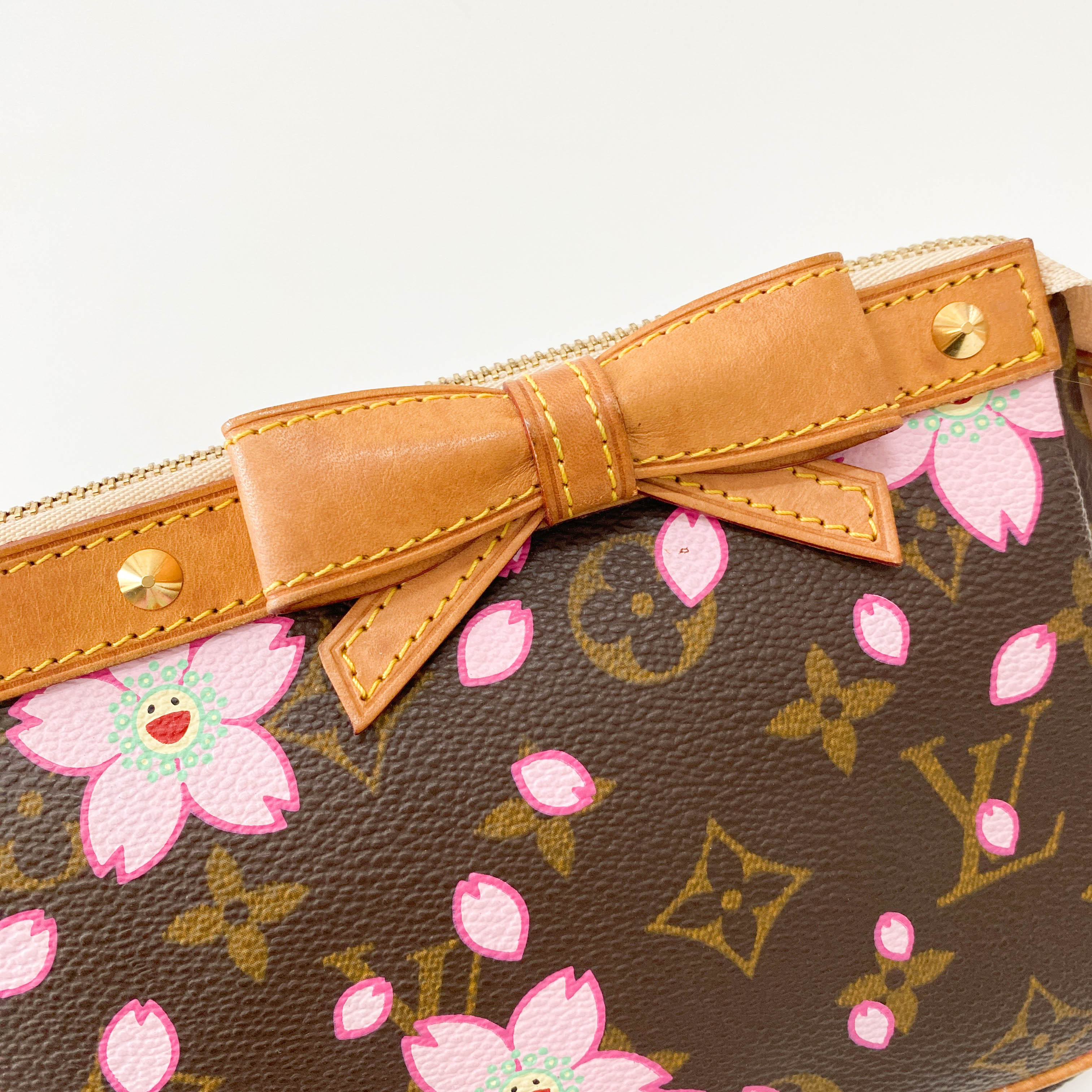 Louis Vuitton x Takashi Murakami Monogram Cherry Blossom Pochette Accessoire M92006