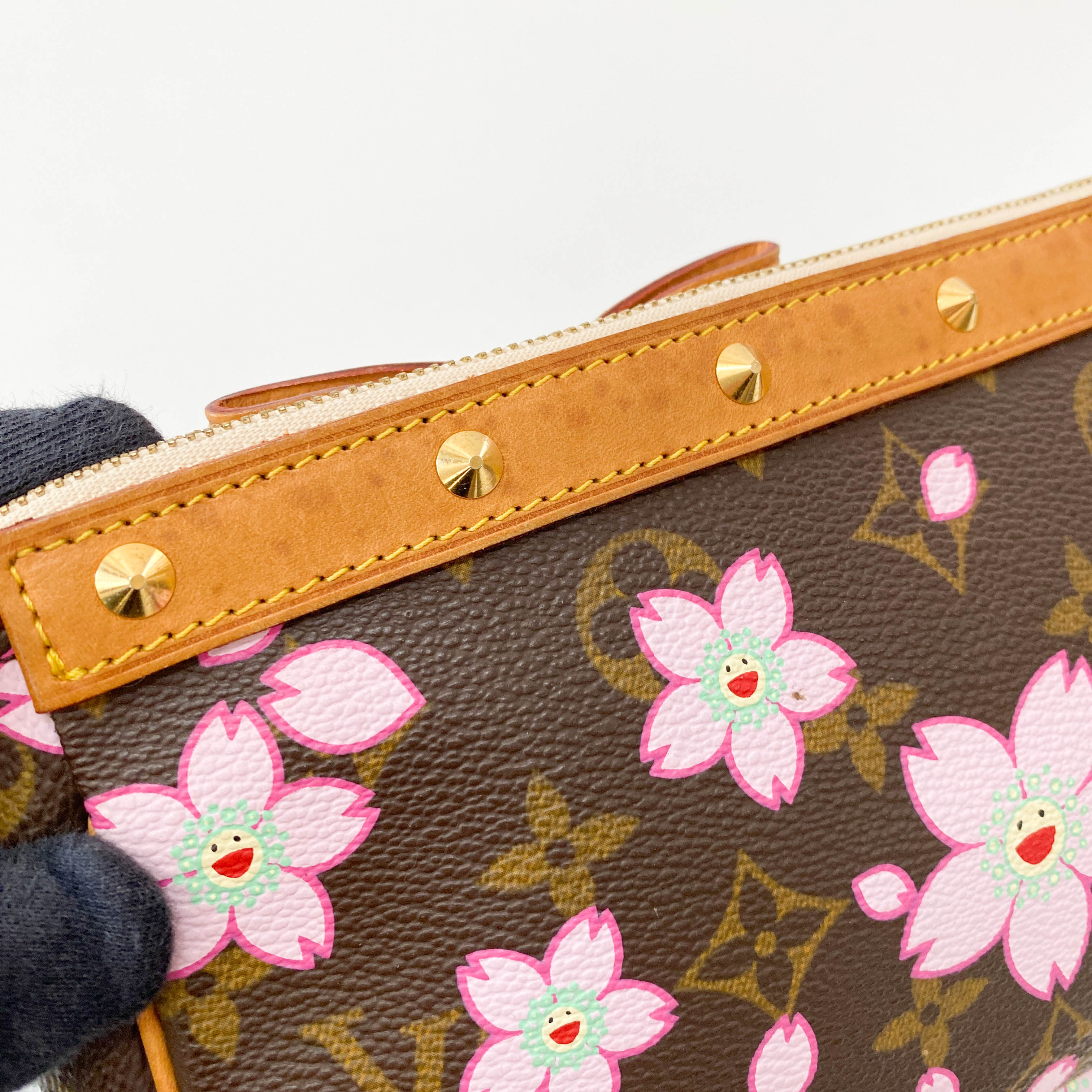 Louis Vuitton x Takashi Murakami Monogram Cherry Blossom Pochette Accessoire M92006
