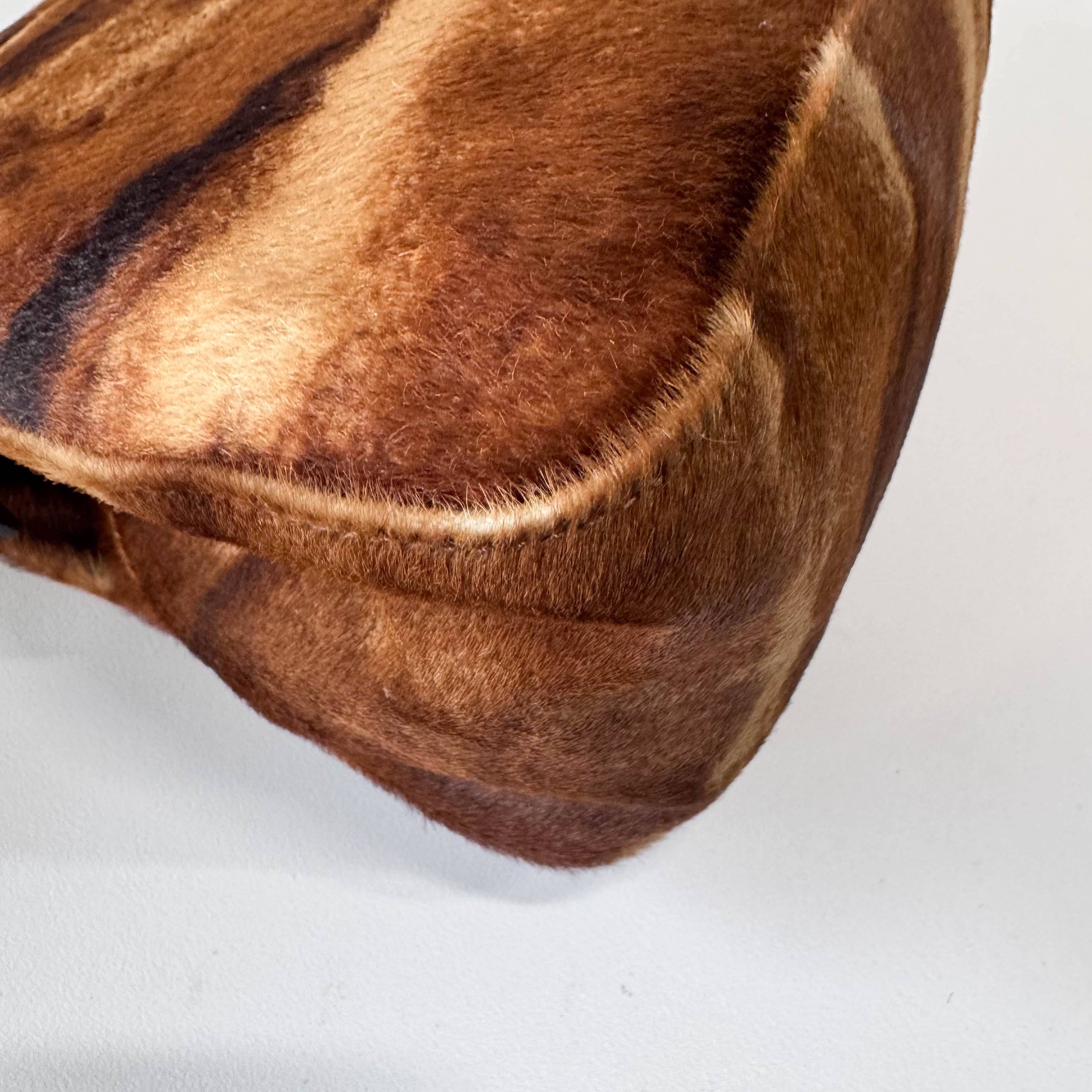 Mamma Baguette Brown Pony Hair Shoulder Bag