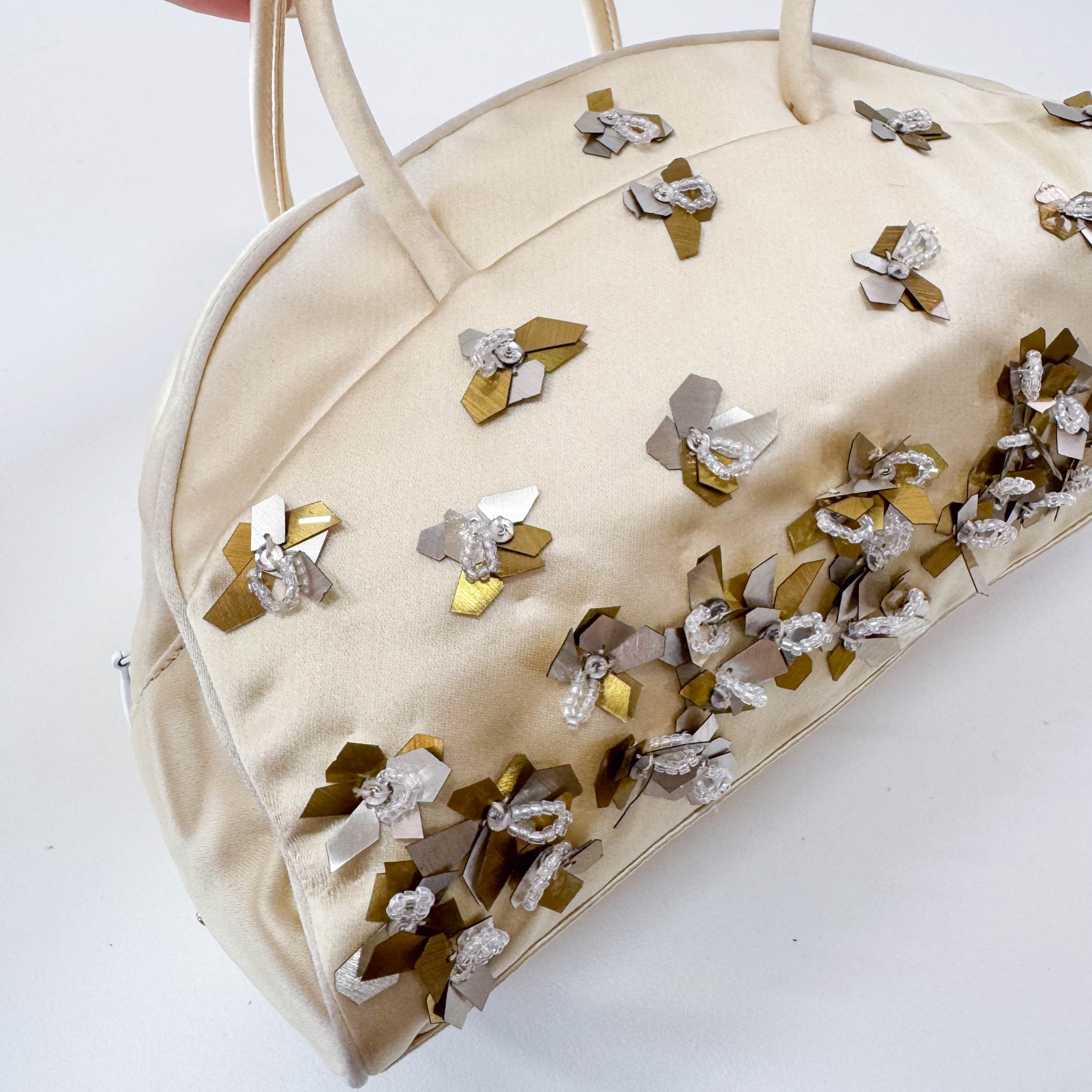 Archive Gold Satin Hand Bag