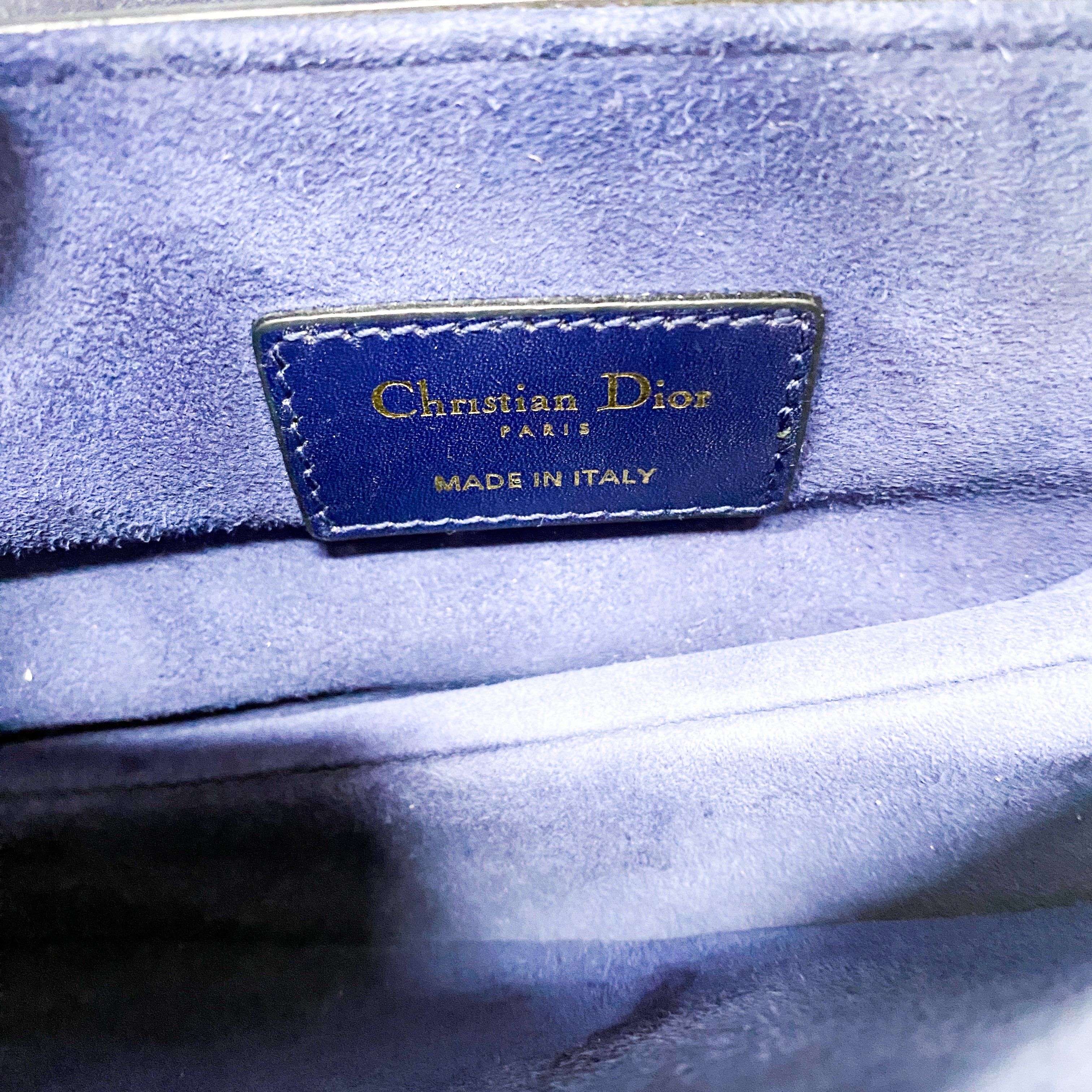 Saddle Small Navy Leather Handbag