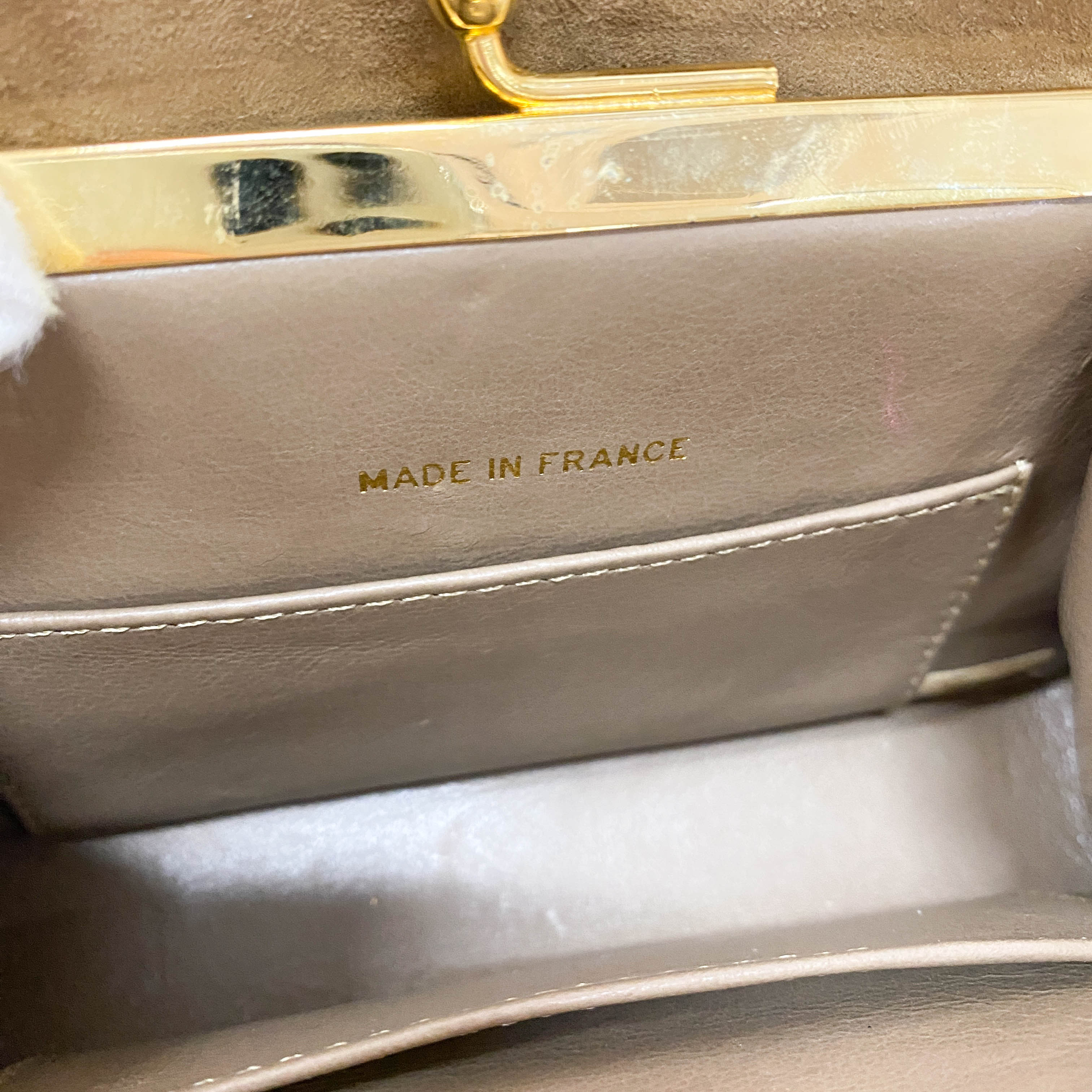 Small Brown Suede Chain Shoulder Bag