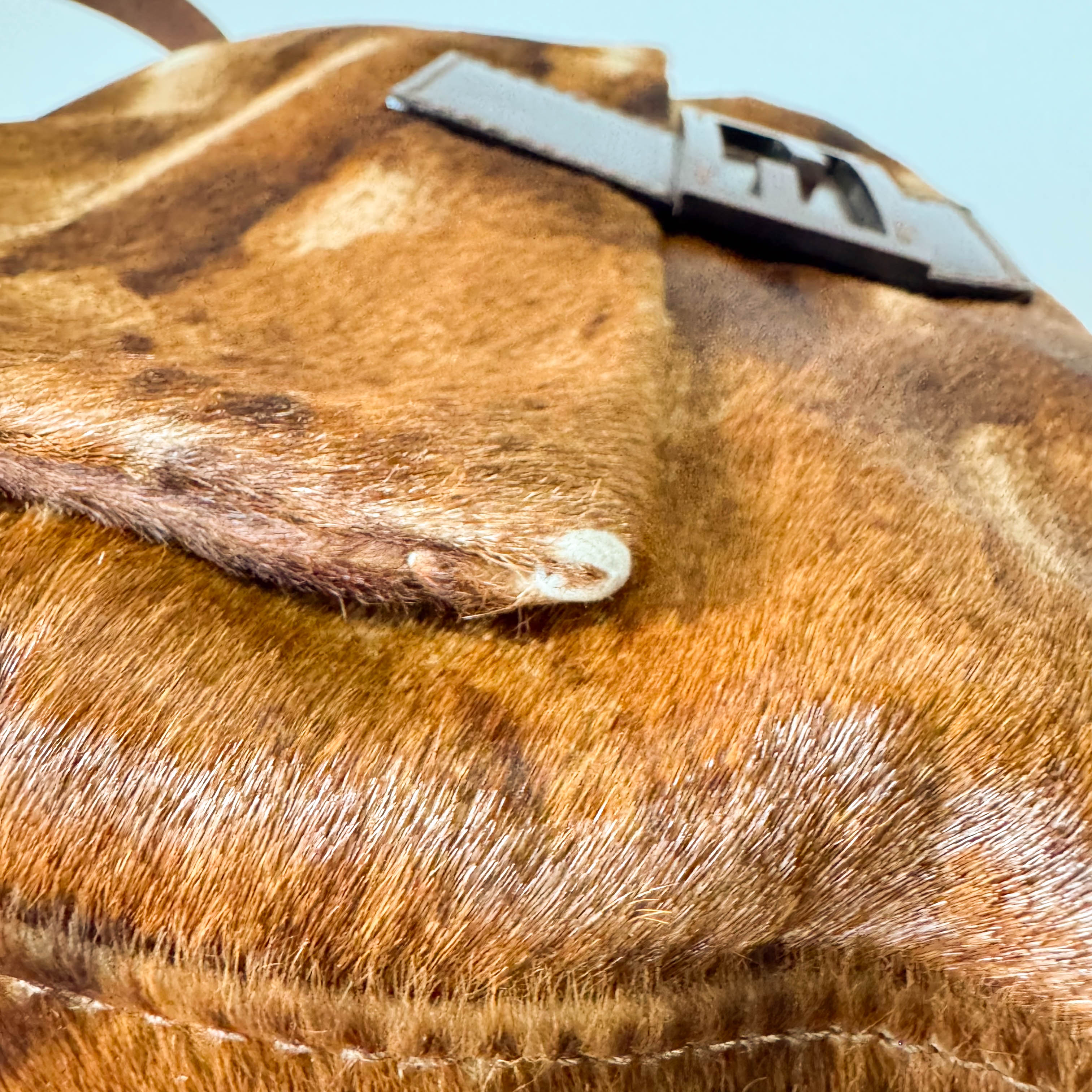 Mamma Baguette Brown Pony Hair Shoulder Bag