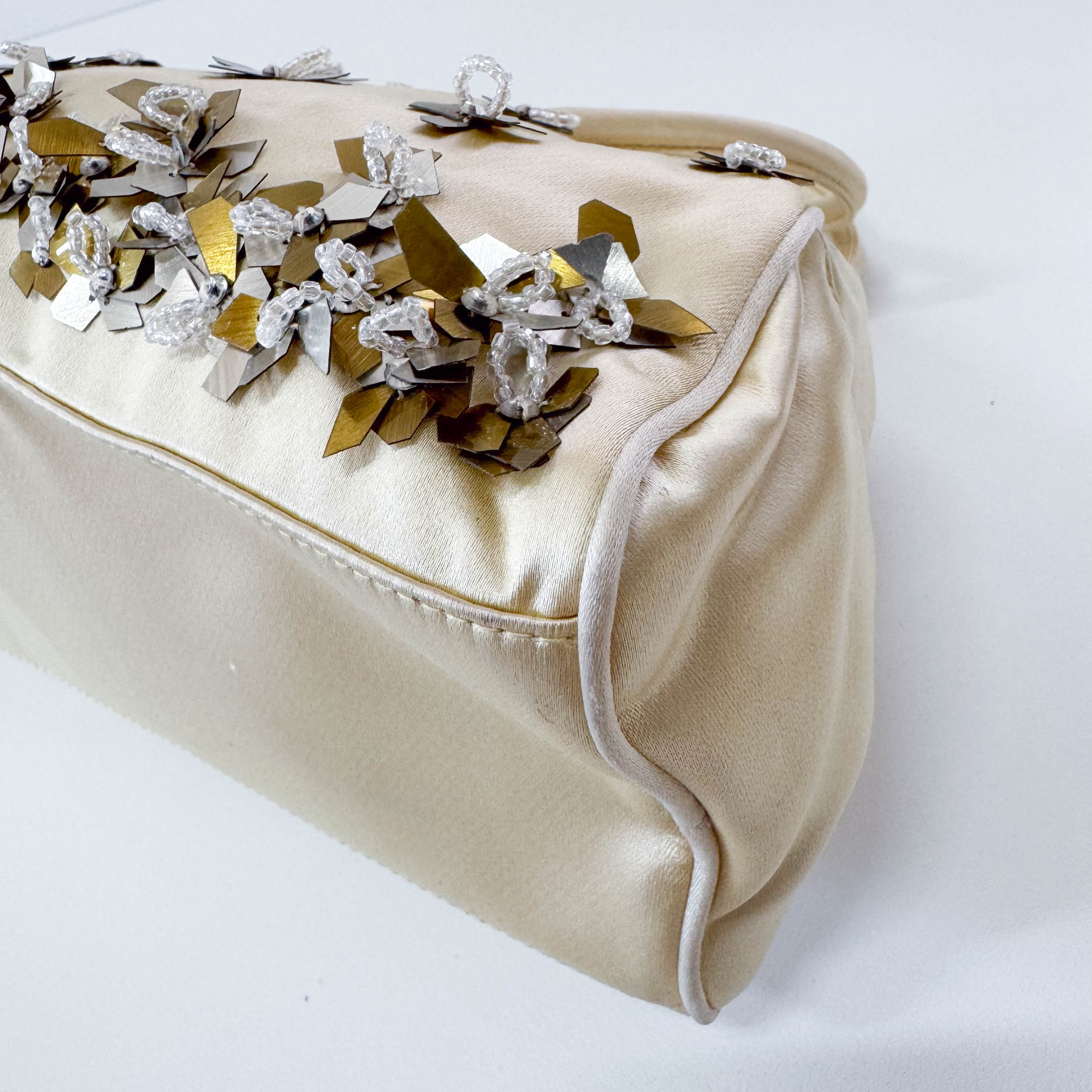 Archive Gold Satin Hand Bag