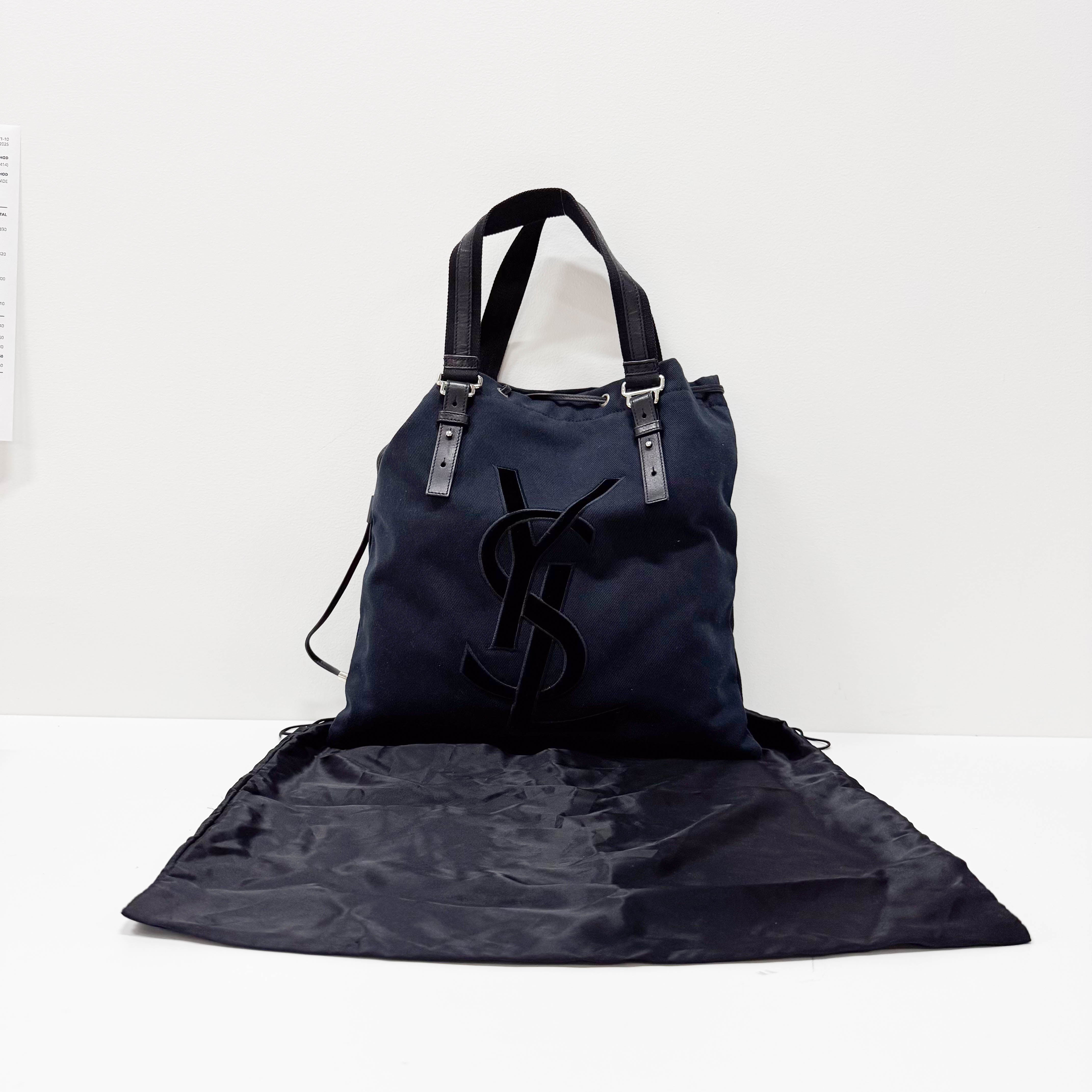 Kahala Black Canvas Tote Bag