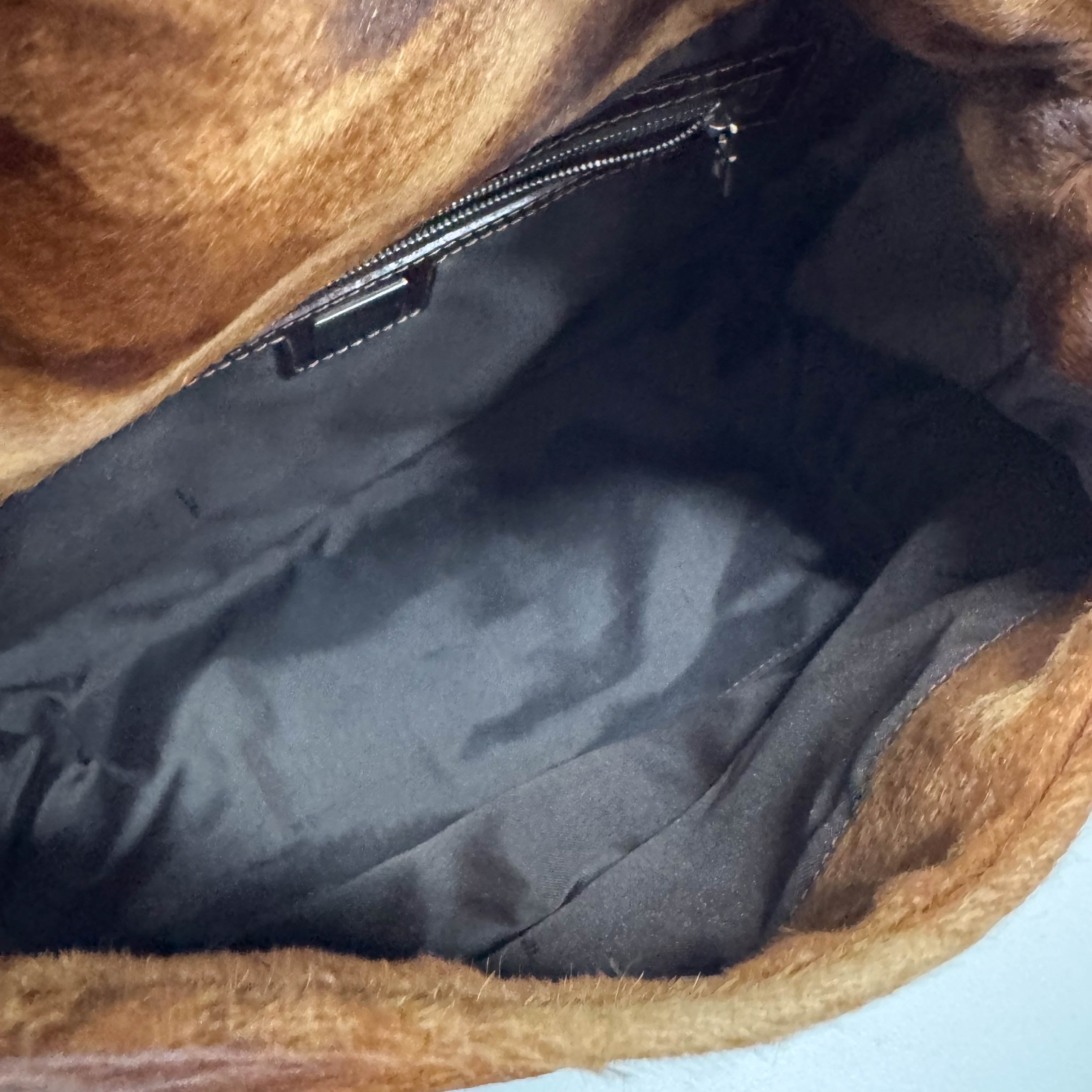 Mamma Baguette Brown Pony Hair Shoulder Bag