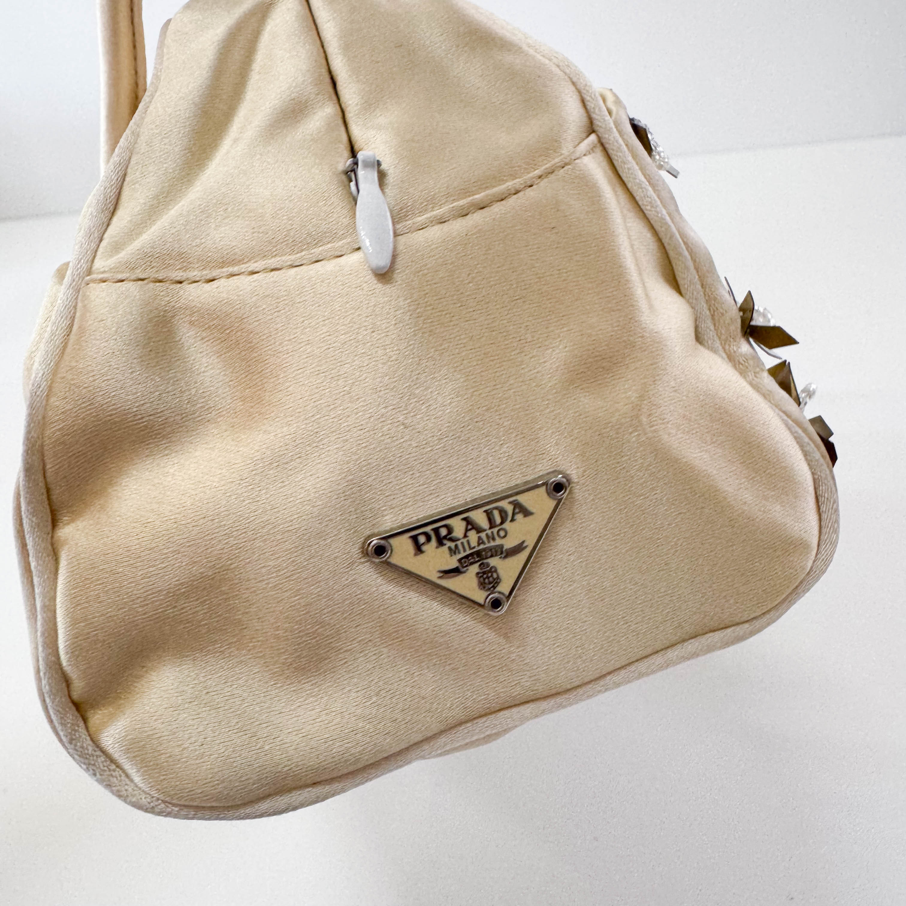 Archive Gold Satin Hand Bag
