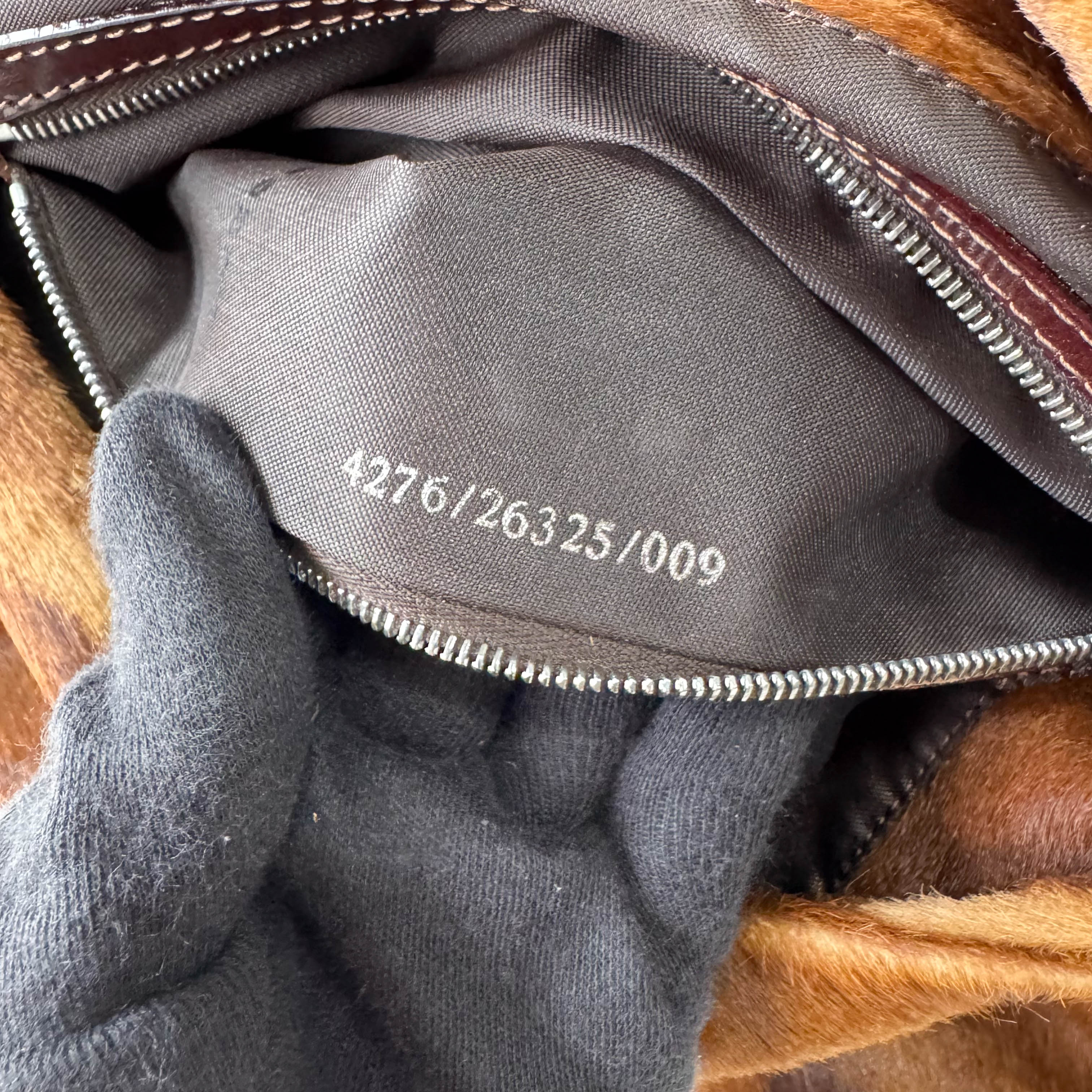 Mamma Baguette Brown Pony Hair Shoulder Bag