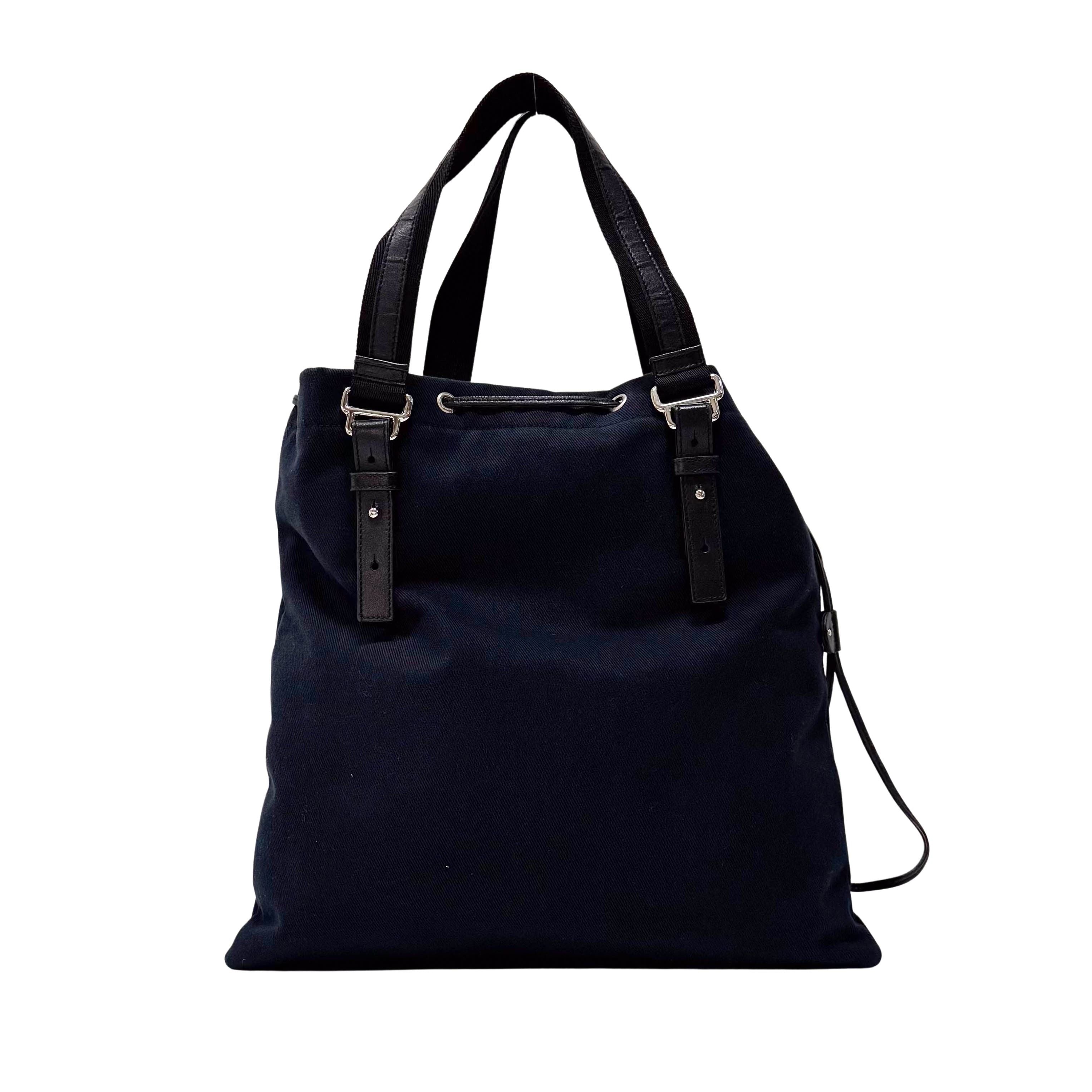 Kahala Black Canvas Tote Bag