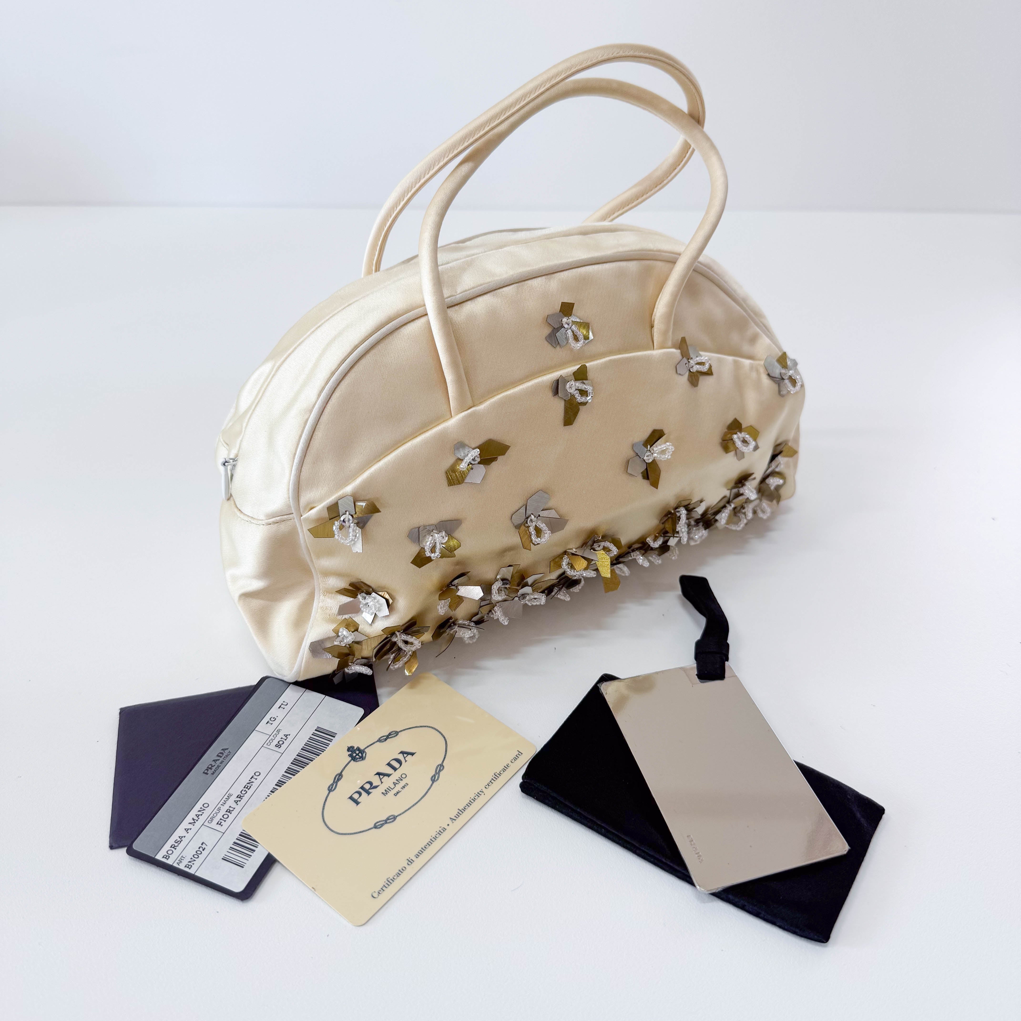 Archive Gold Satin Hand Bag