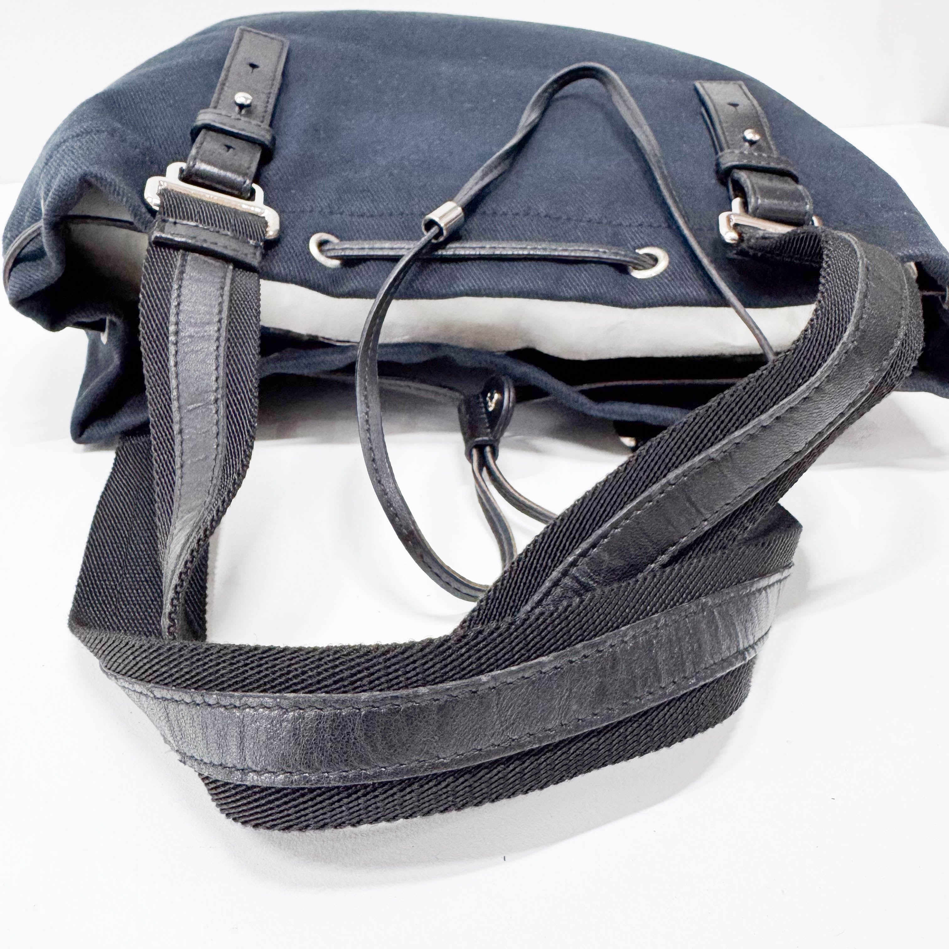 Kahala Black Canvas Tote Bag