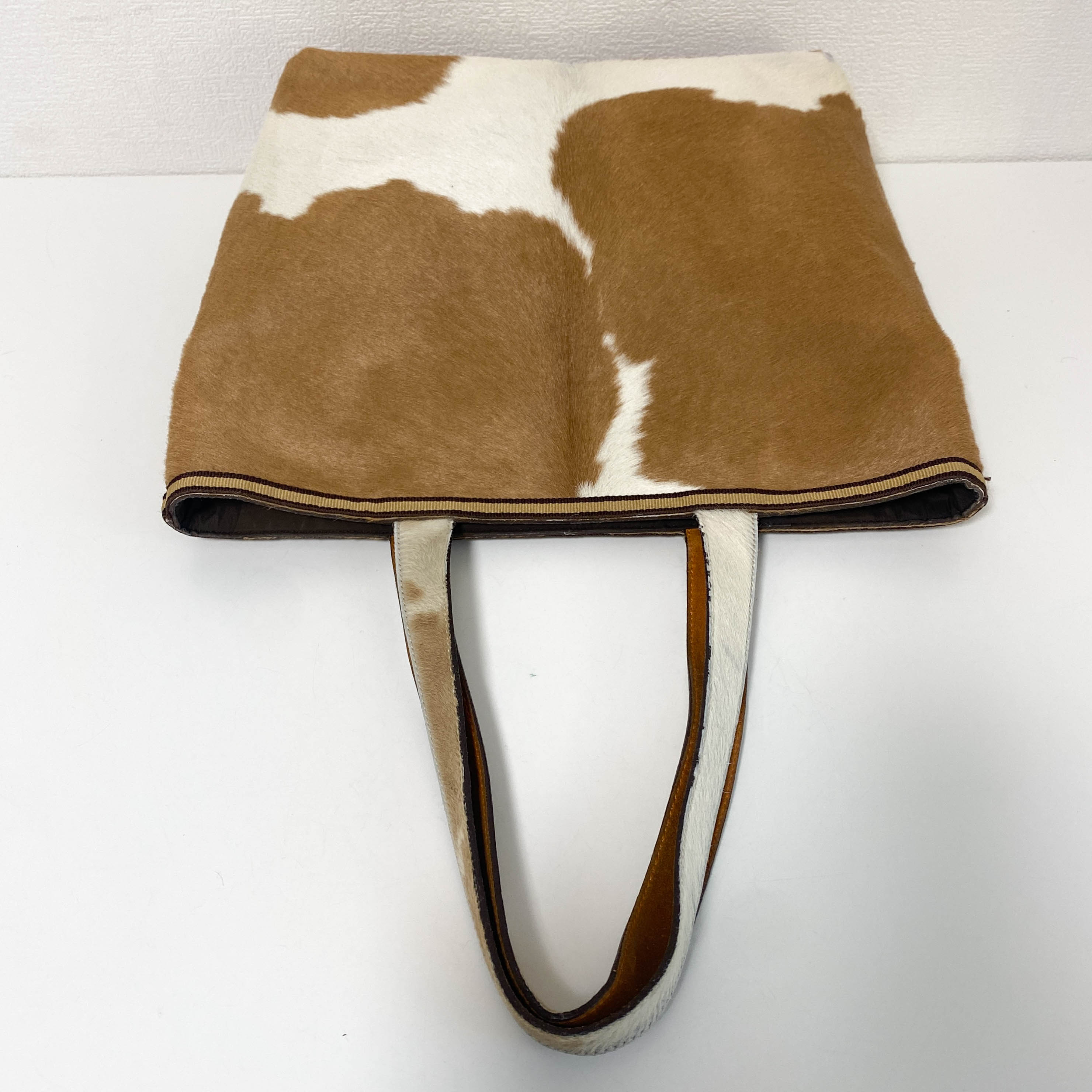 Archive Brown Pony Hair Tote Bag