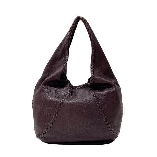 Brown Leather Hobo Bag
