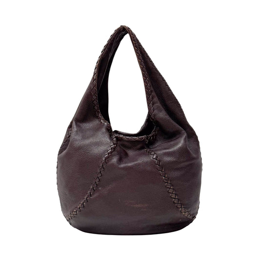 Brown Leather Hobo Bag