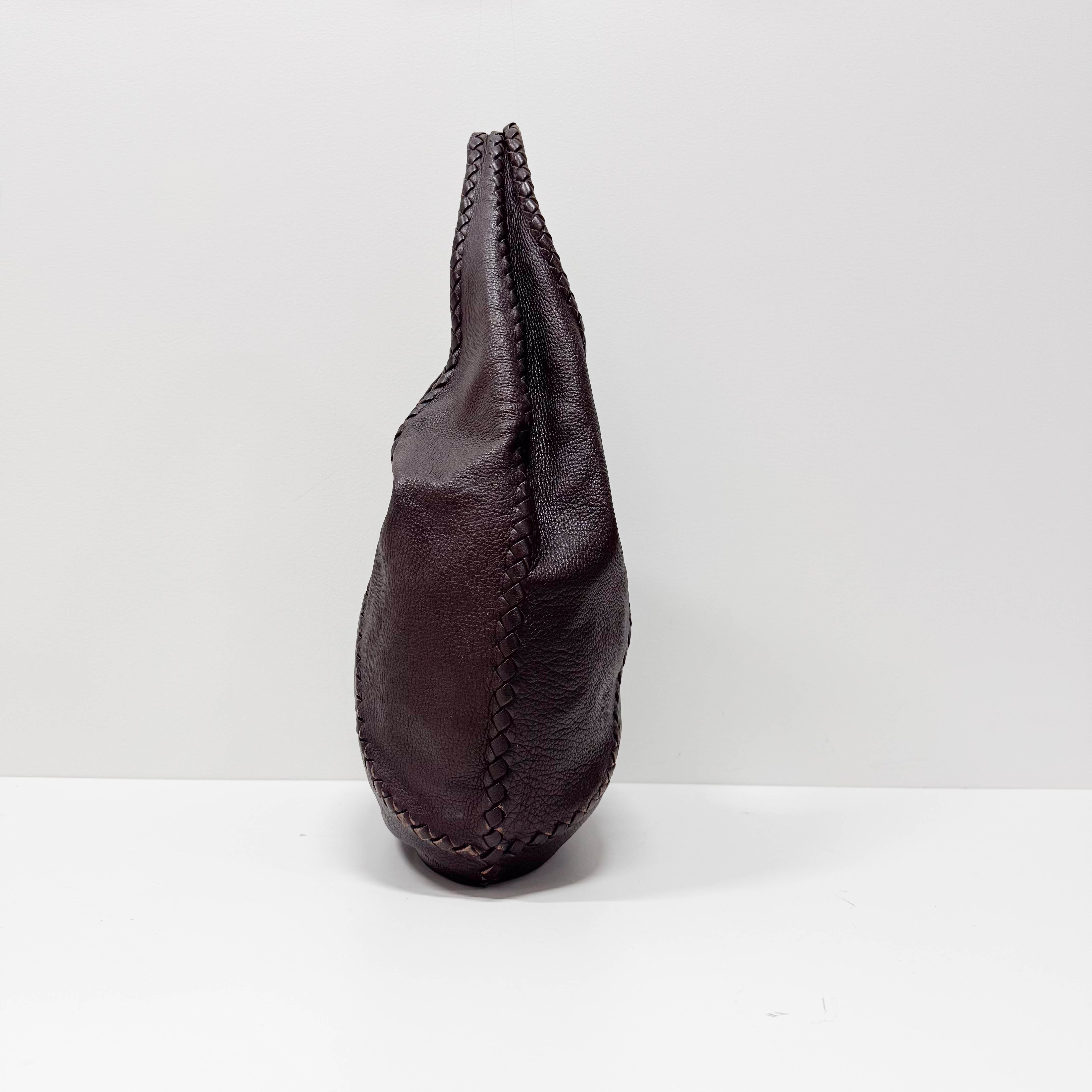 Brown Leather Hobo Bag