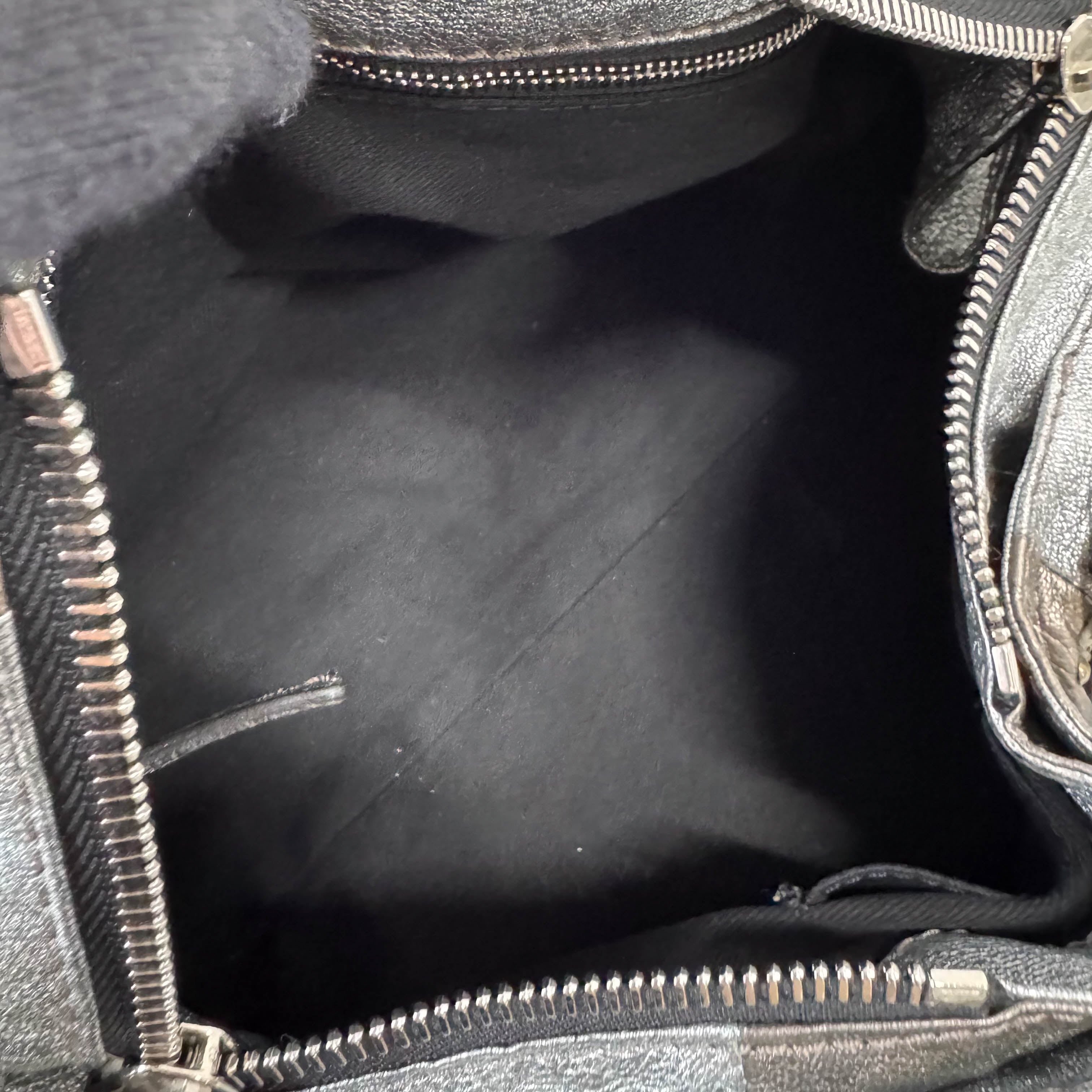 Paddington Silver Leather Bag