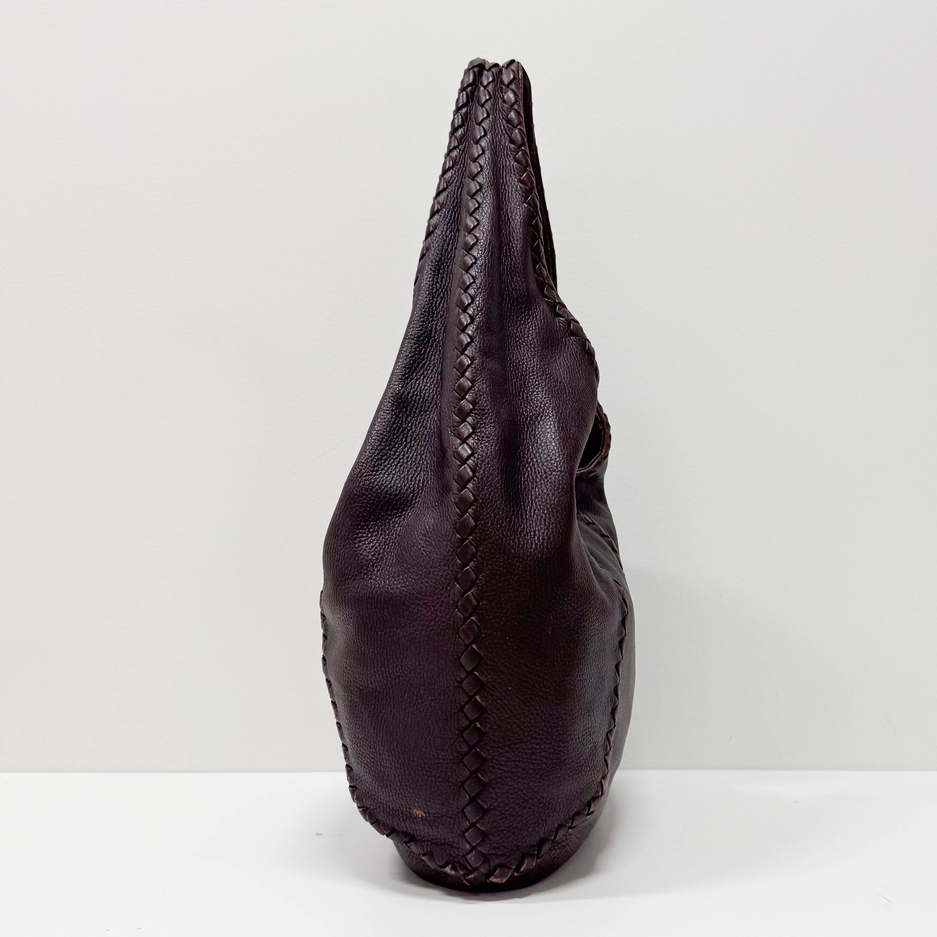 Brown Leather Hobo Bag