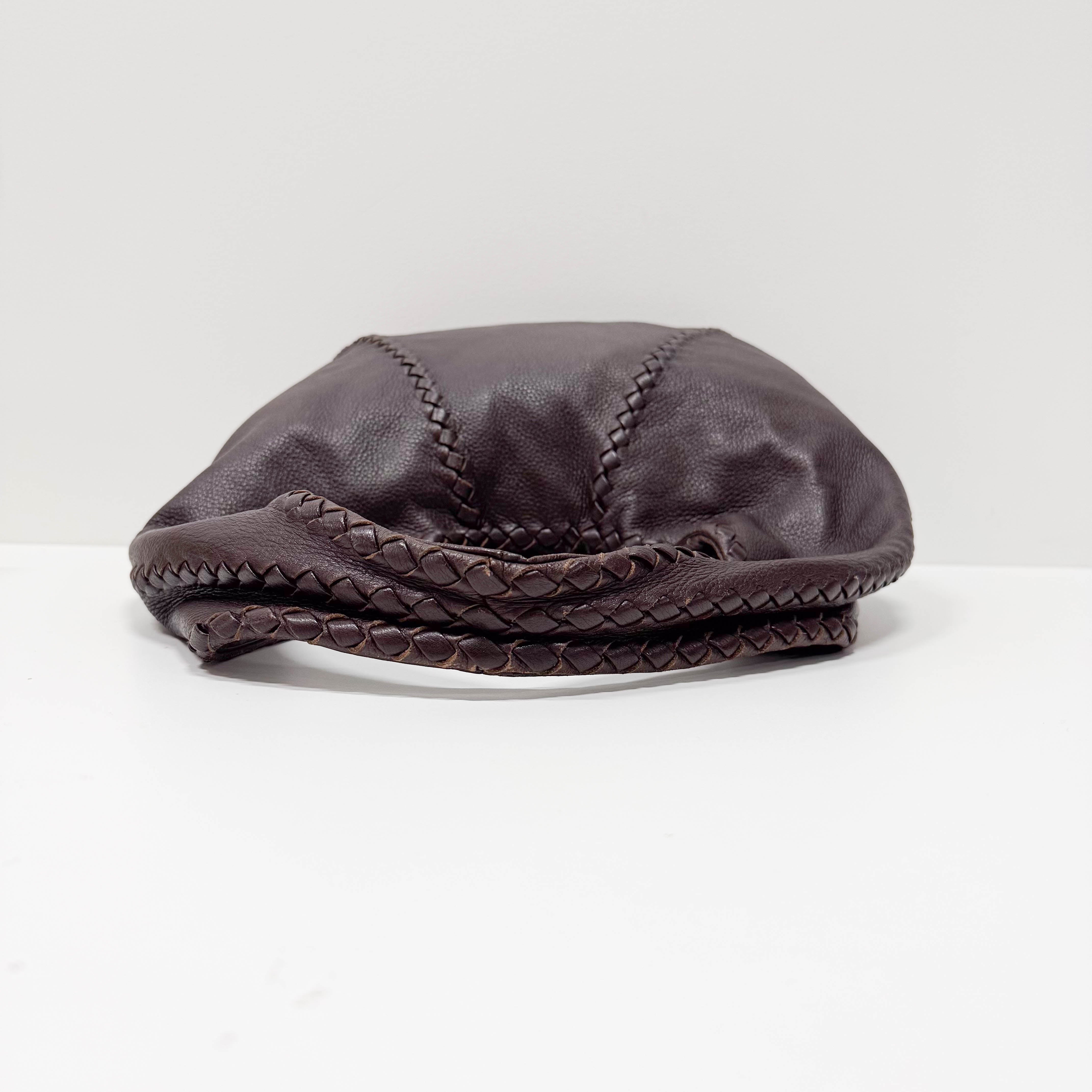 Brown Leather Hobo Bag