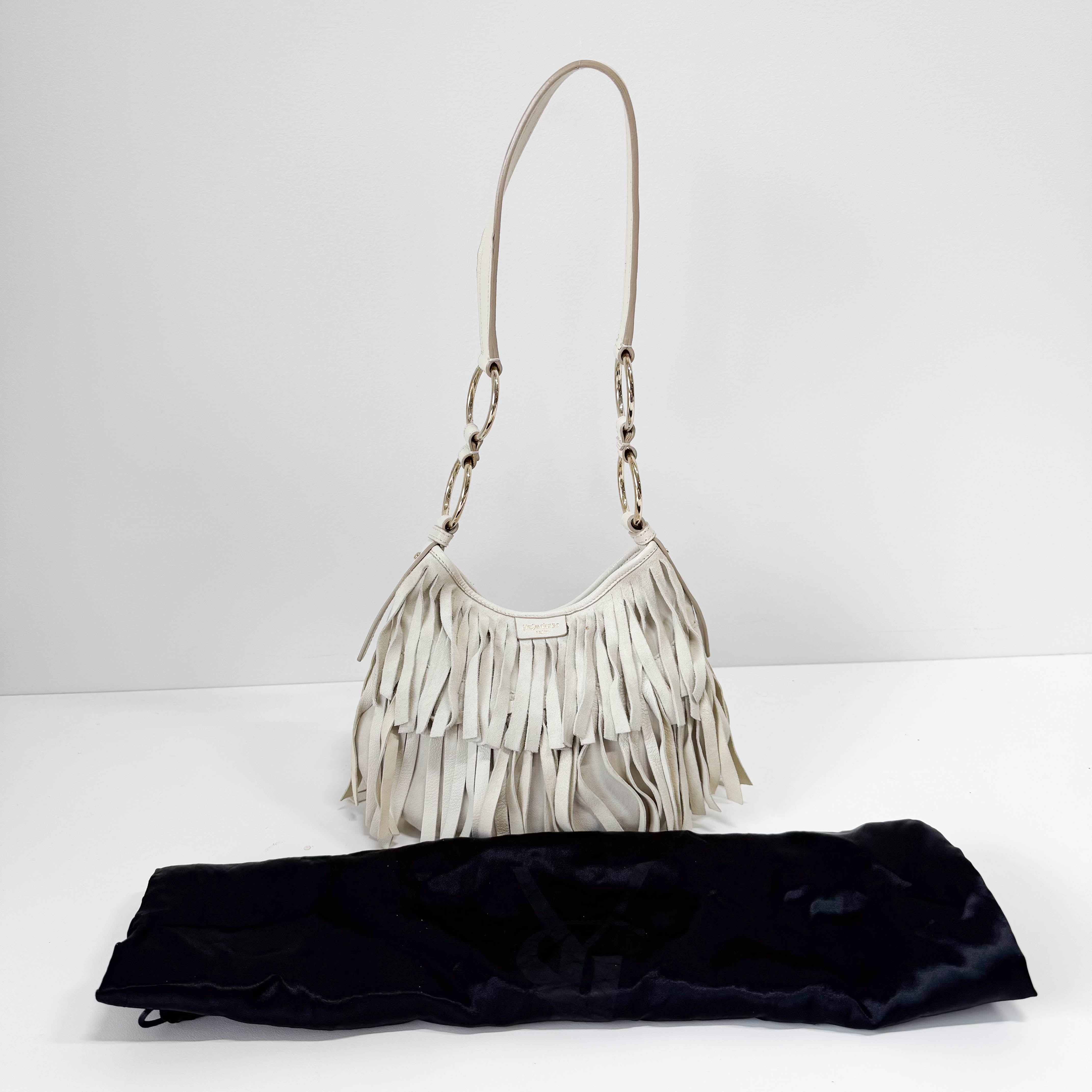 Neutral Leather Shoulder Bag