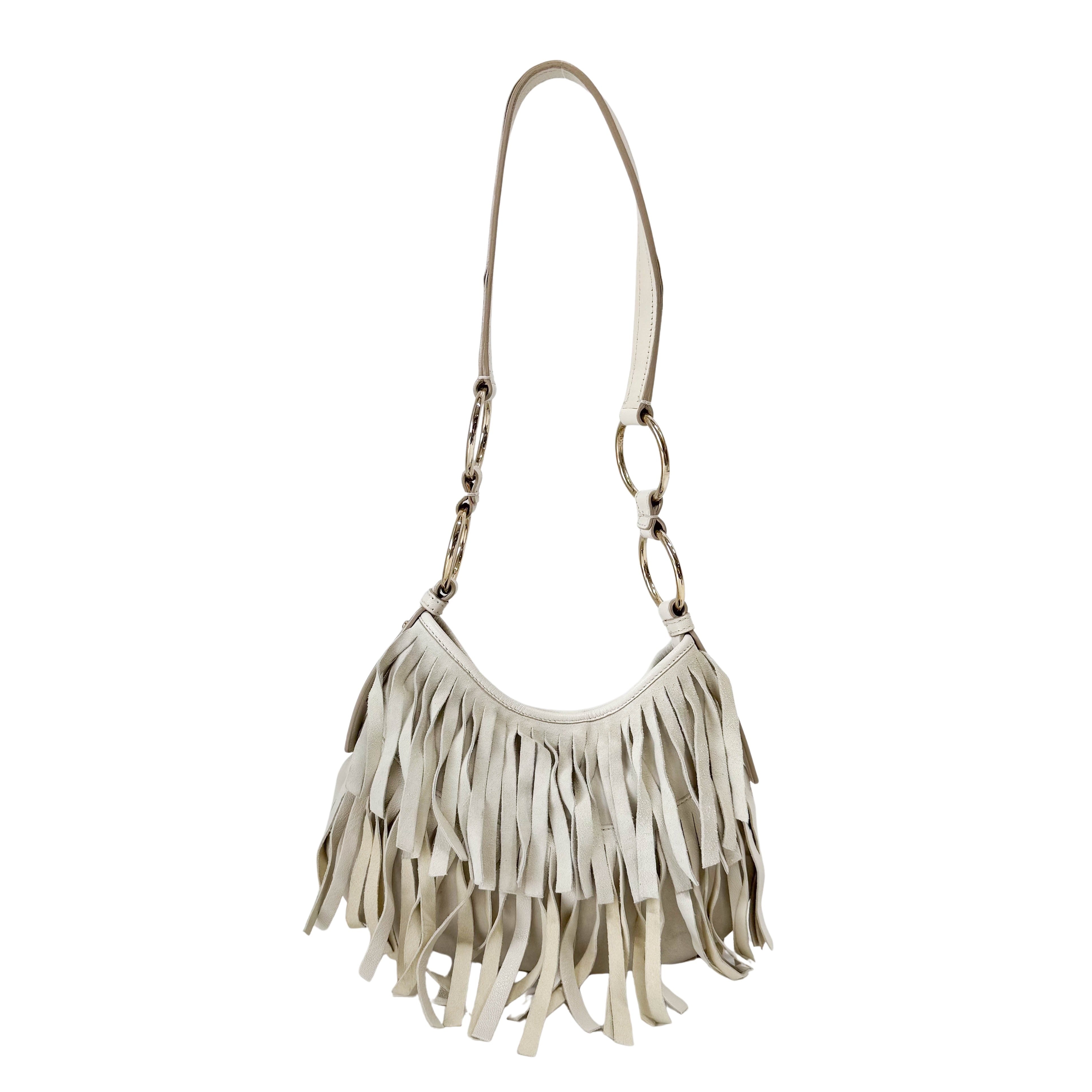 Neutral Leather Shoulder Bag