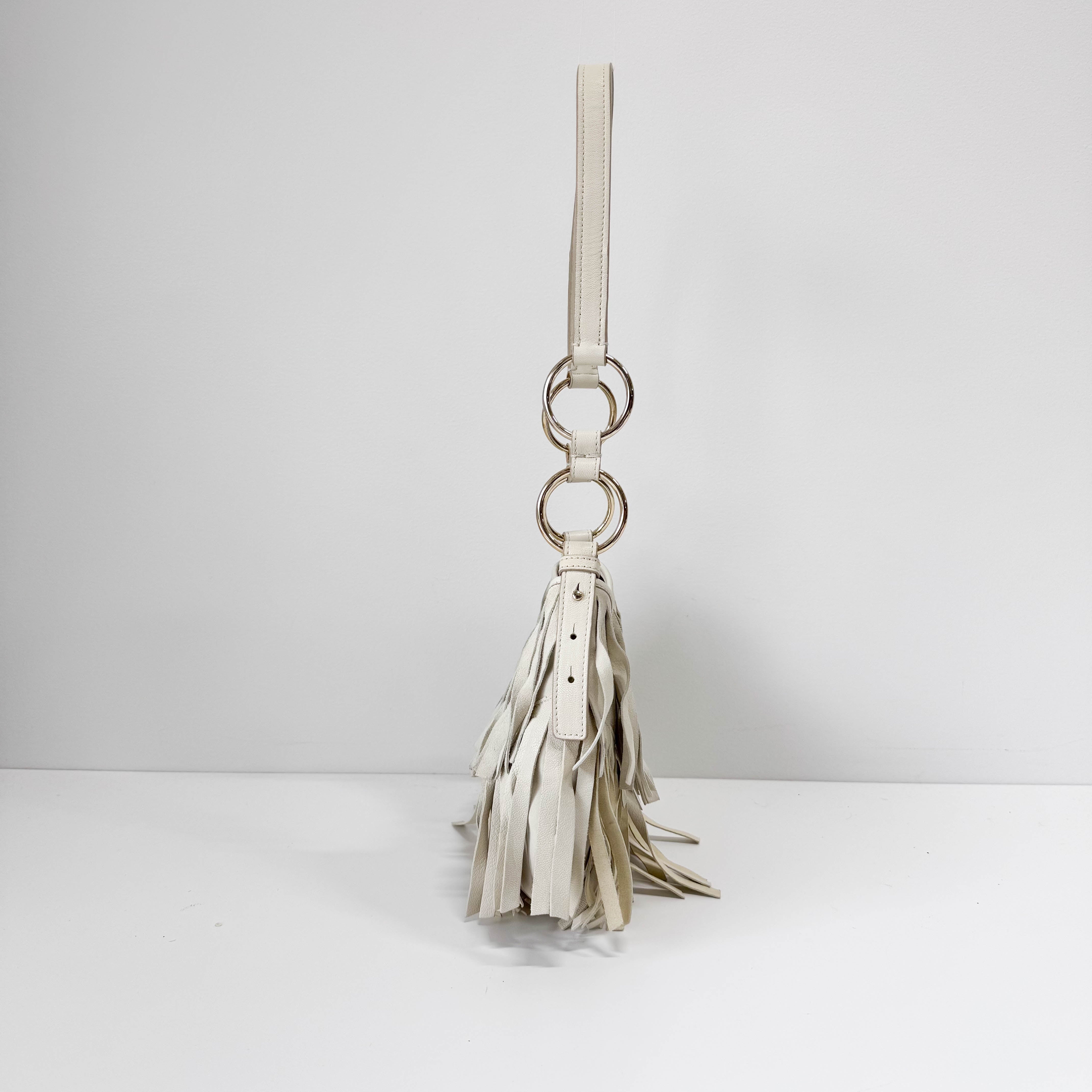 Neutral Leather Shoulder Bag