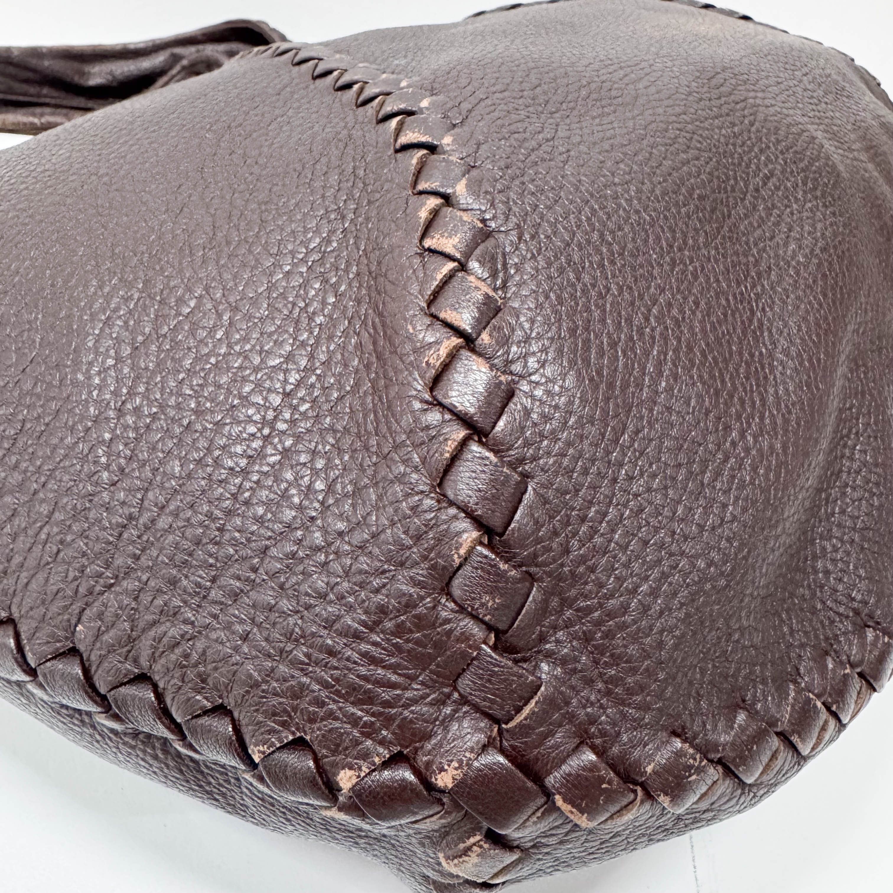Brown Leather Hobo Bag