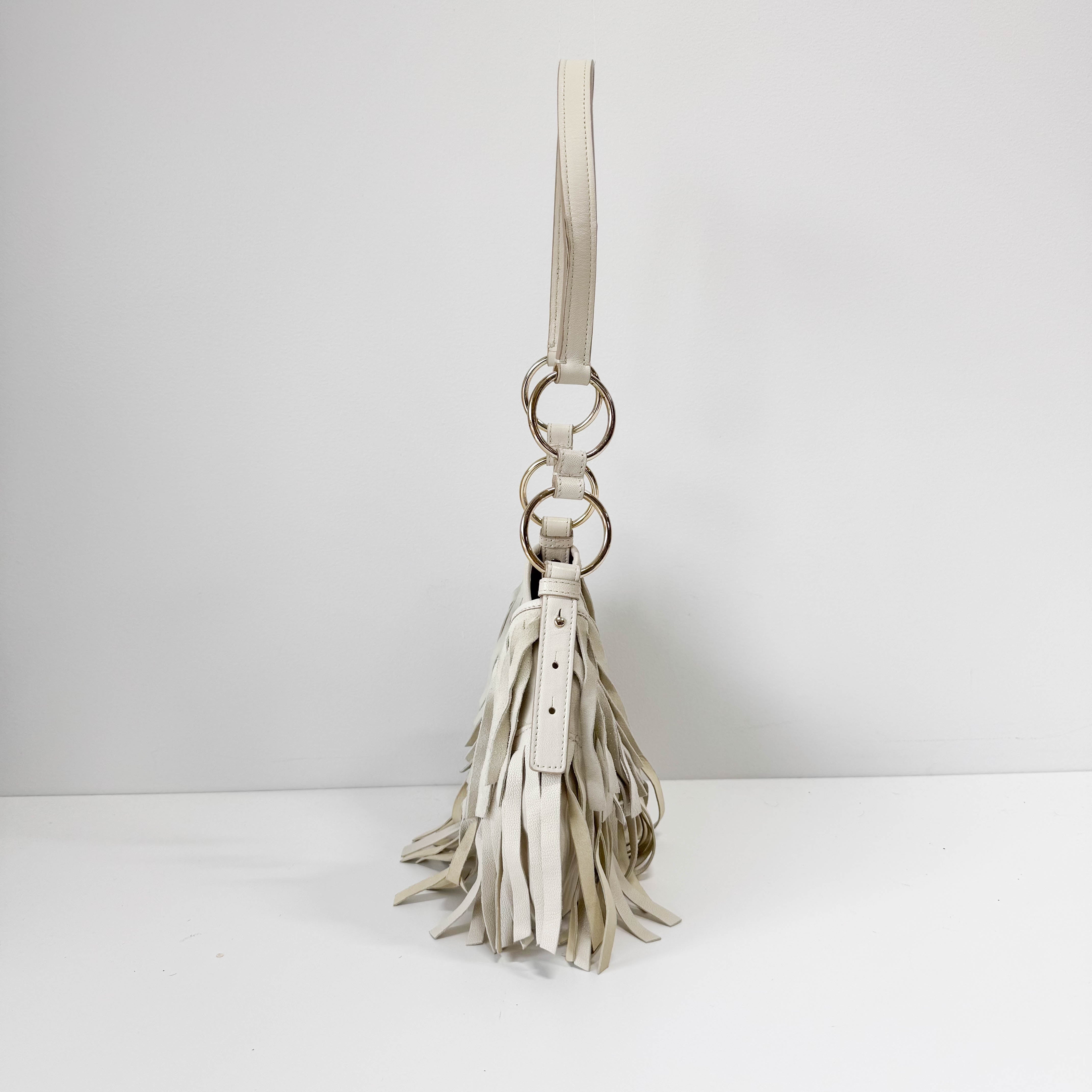 Neutral Leather Shoulder Bag