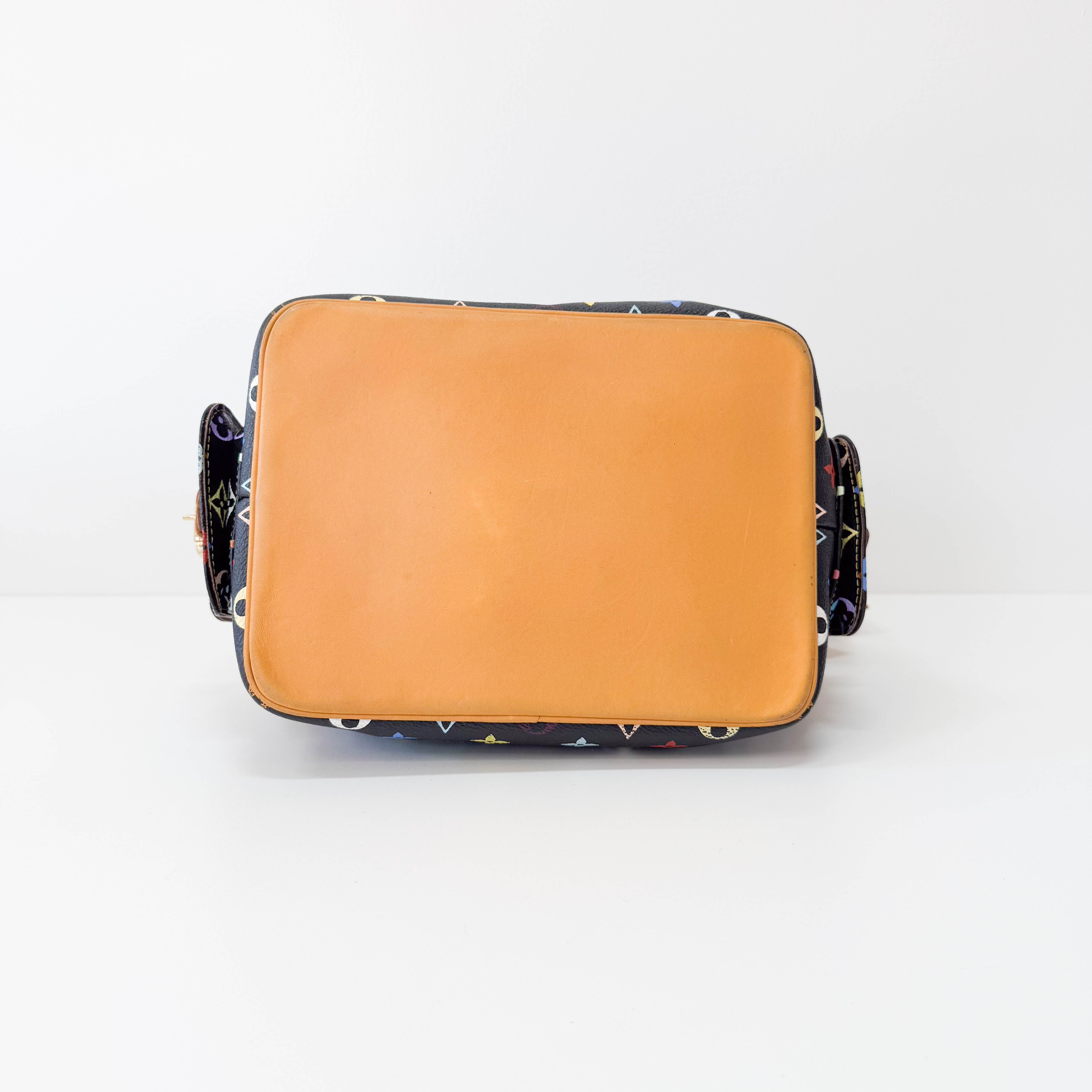 Takashi Murakami Black Monogram Multicolore Canvas Petit Noé