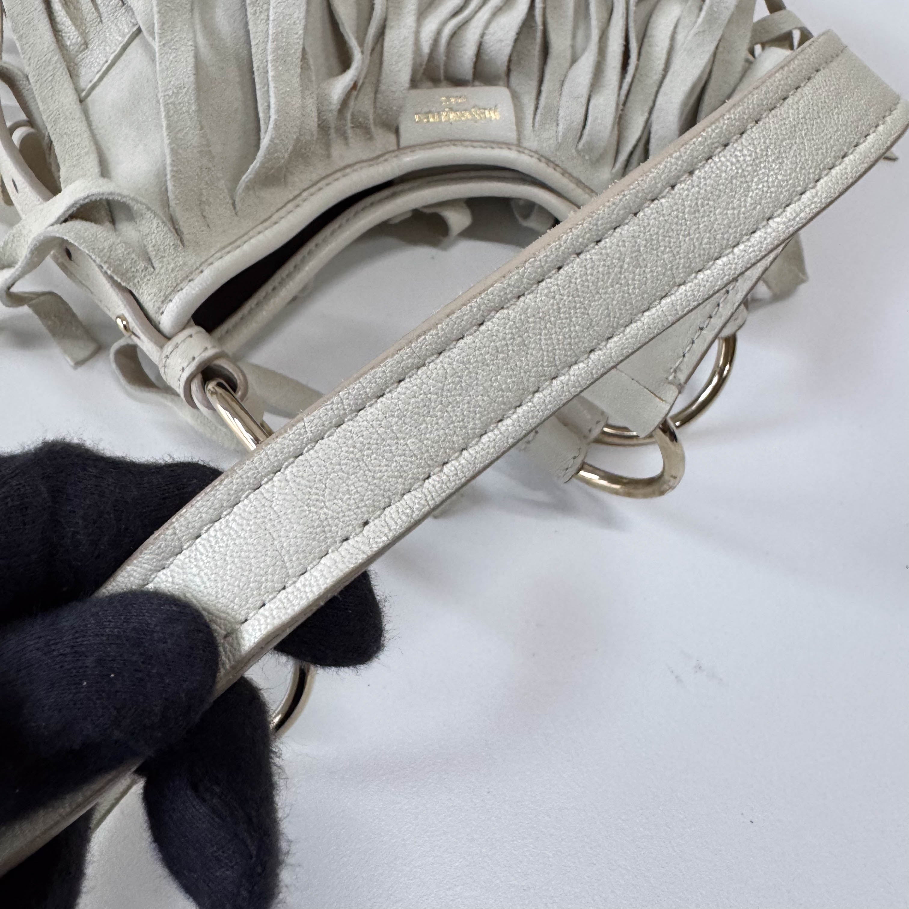 Neutral Leather Shoulder Bag