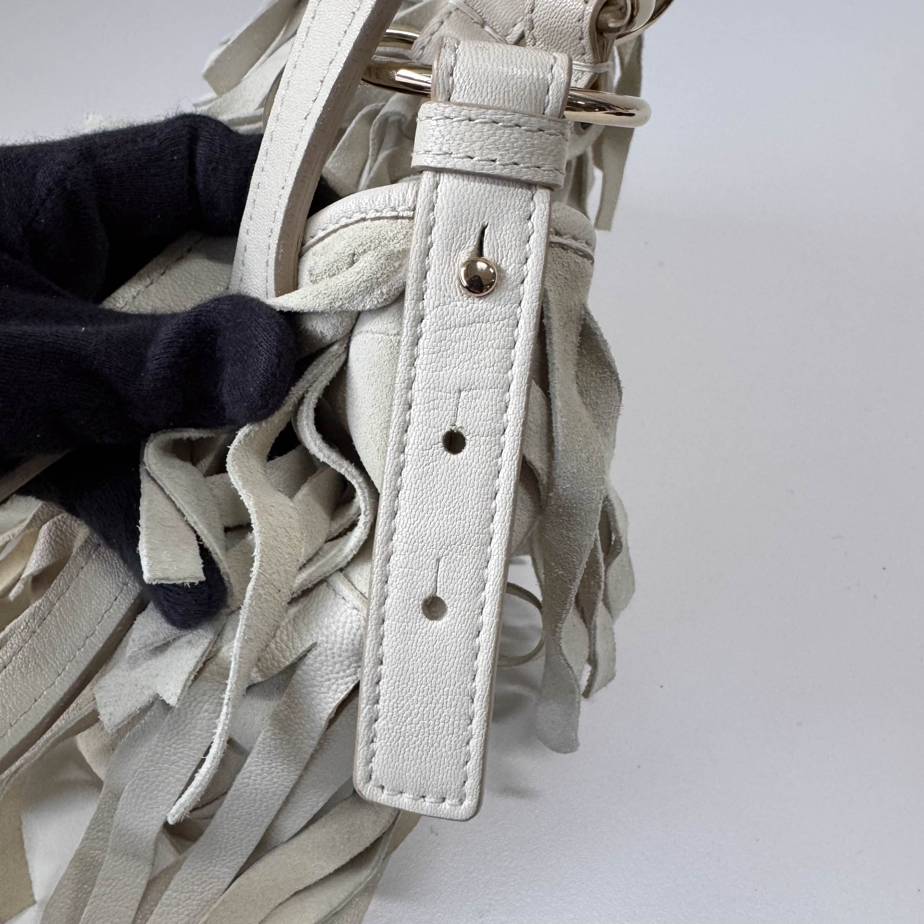 Neutral Leather Shoulder Bag