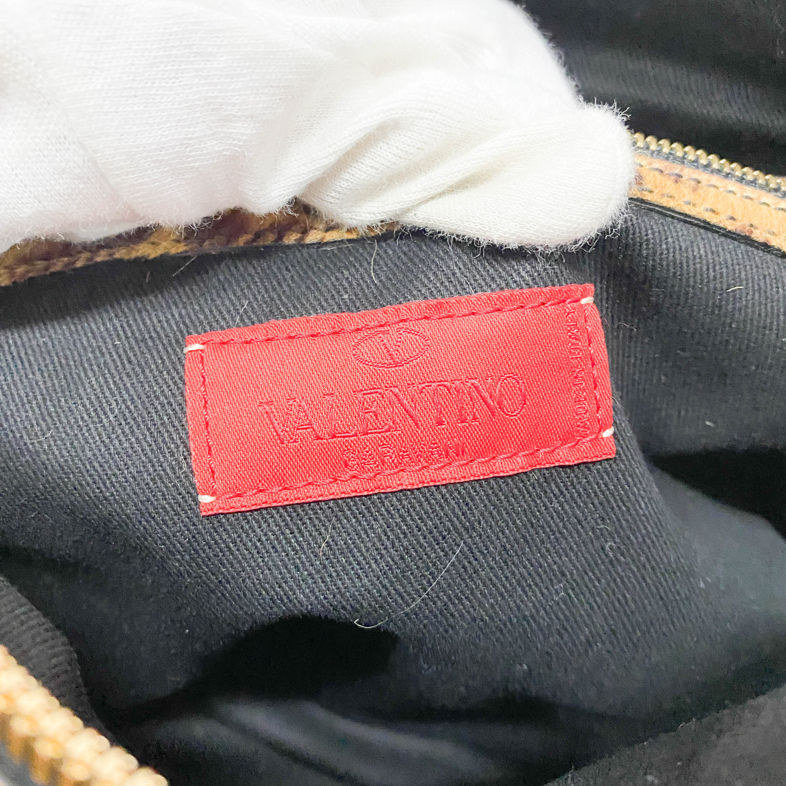 Bow Bag Brown Jaguar Calf Hair Hand Bag