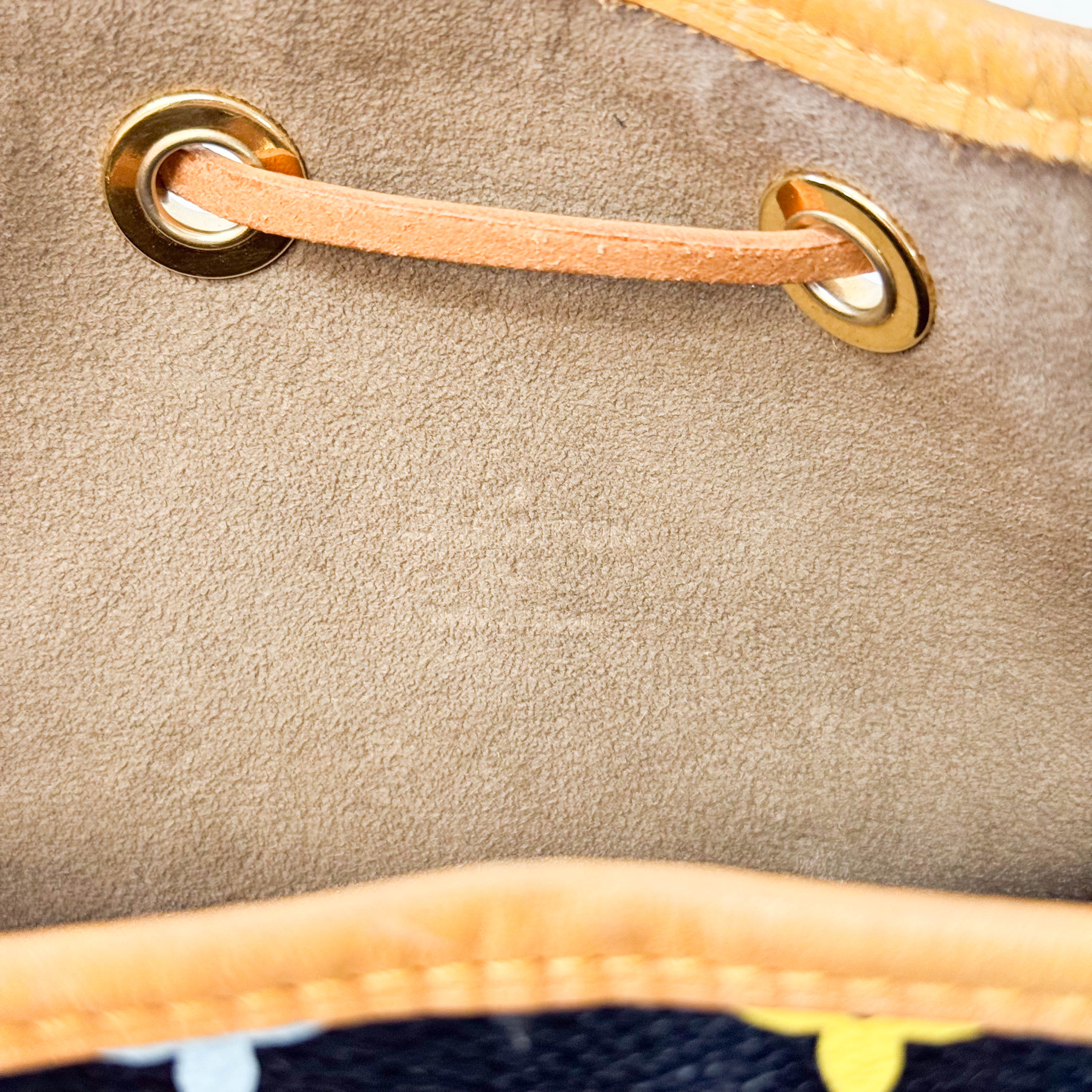 Takashi Murakami Black Monogram Multicolore Canvas Petit Noé