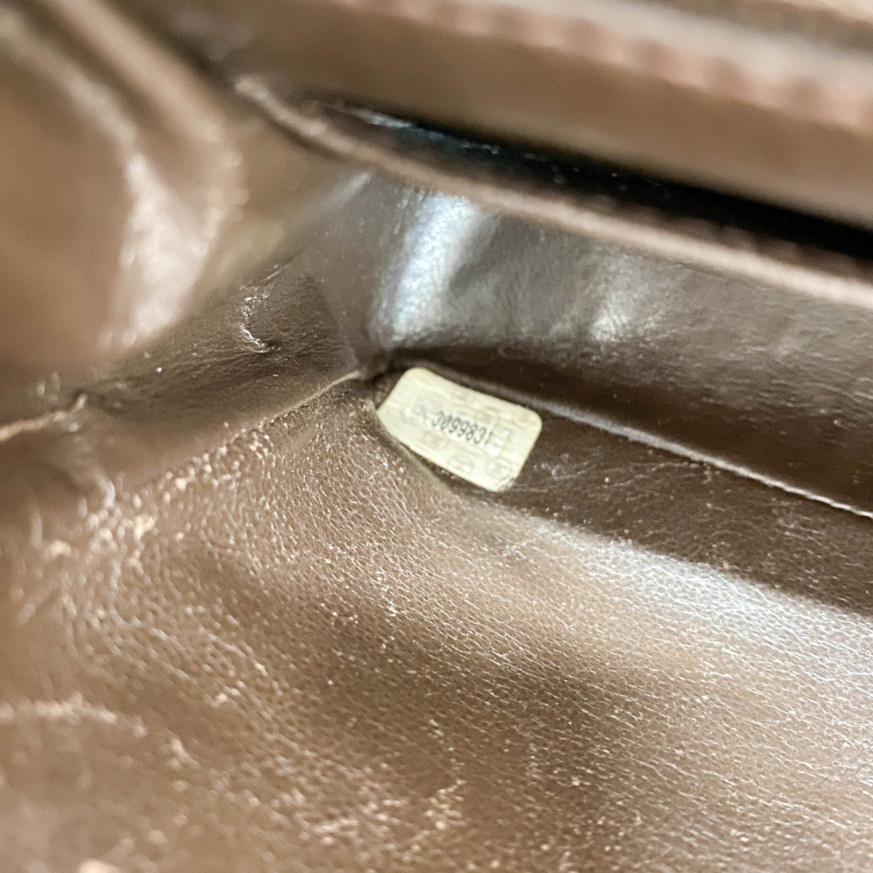 Matelassé Mini Brown Suede Bag