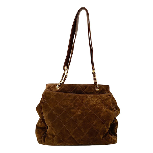 Brown Suede Shoulder Bag