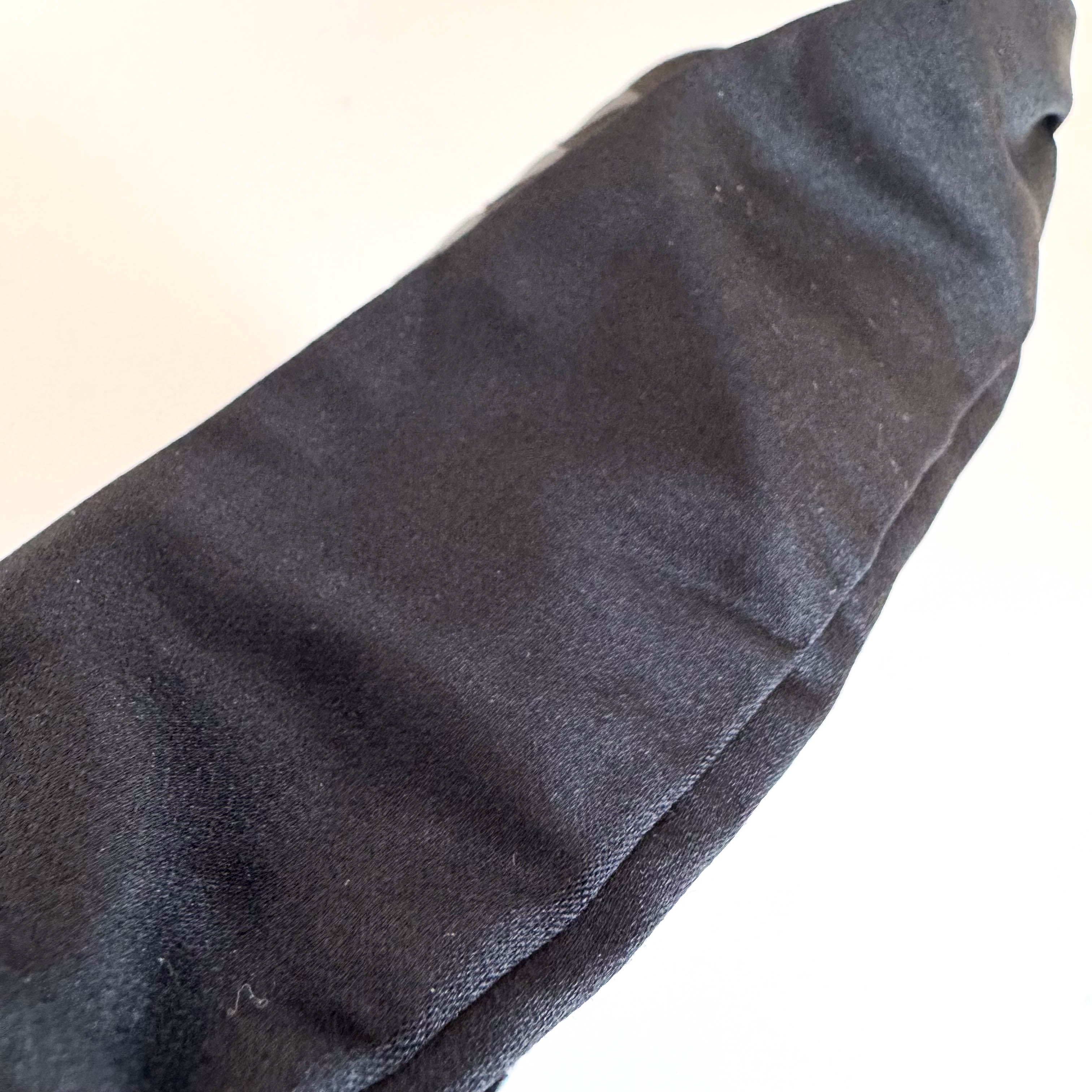 Intrecciato Black Satin Butterfly embroidered Handbag