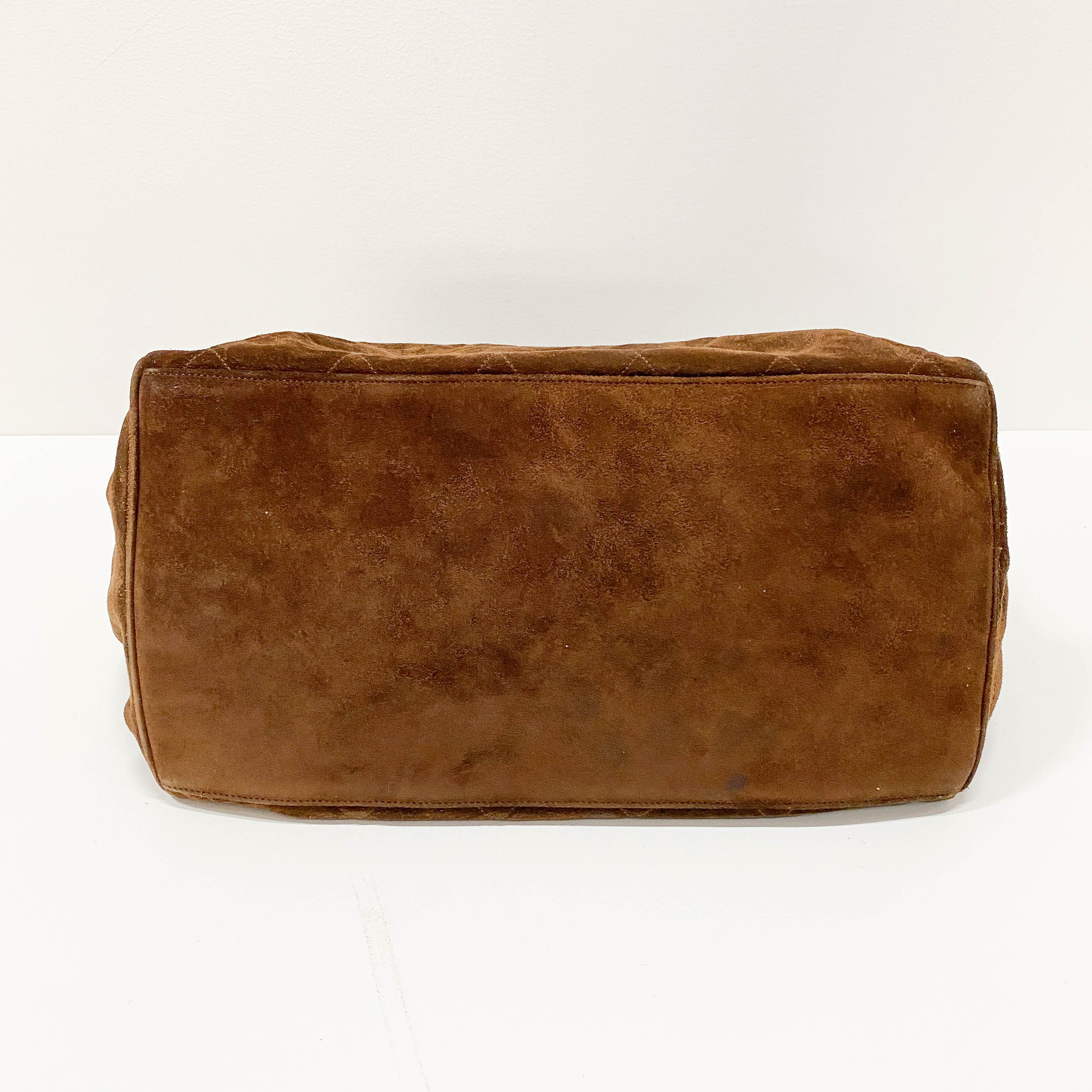 Brown Suede Shoulder Bag
