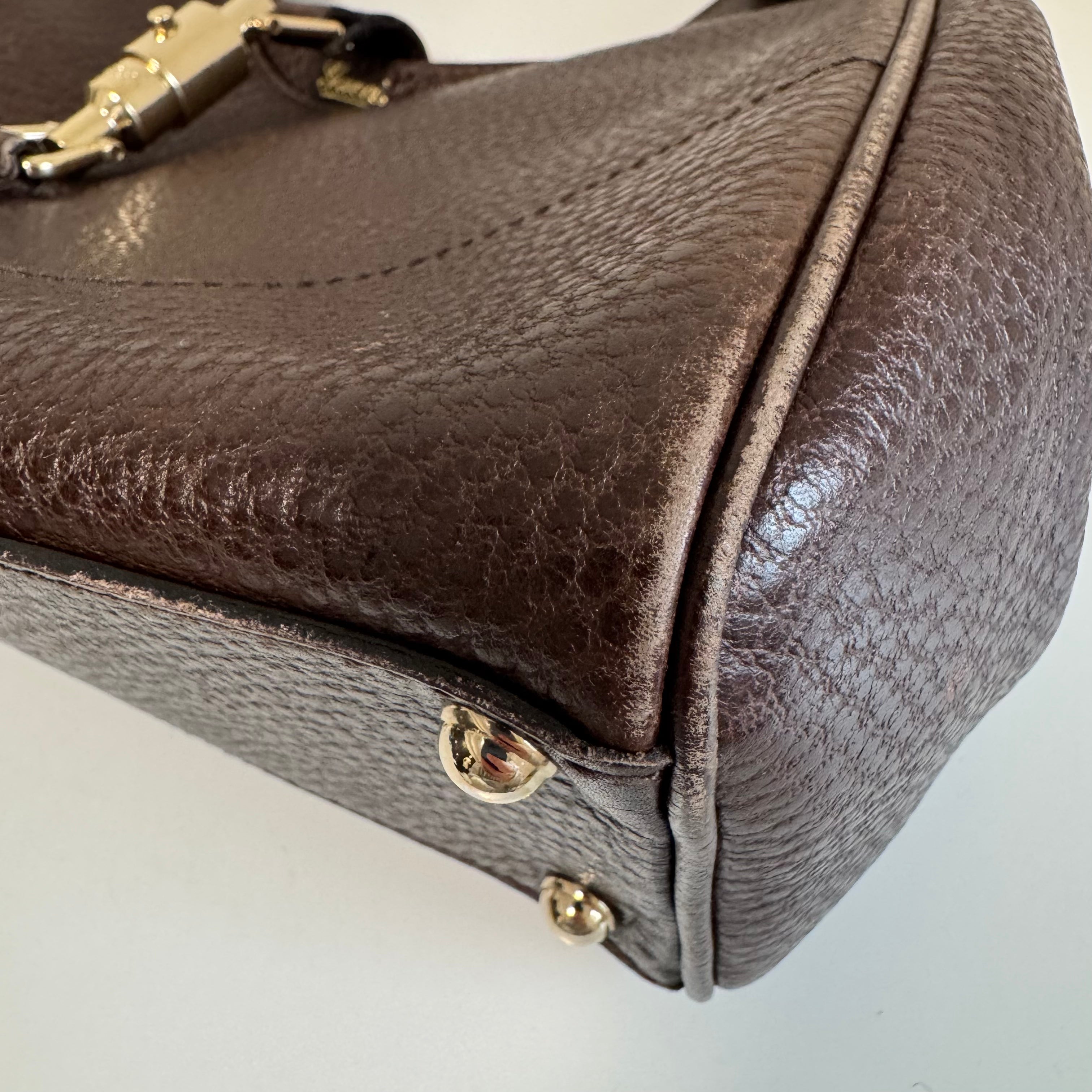 New Jackie Brown Leather Shoulder Bag