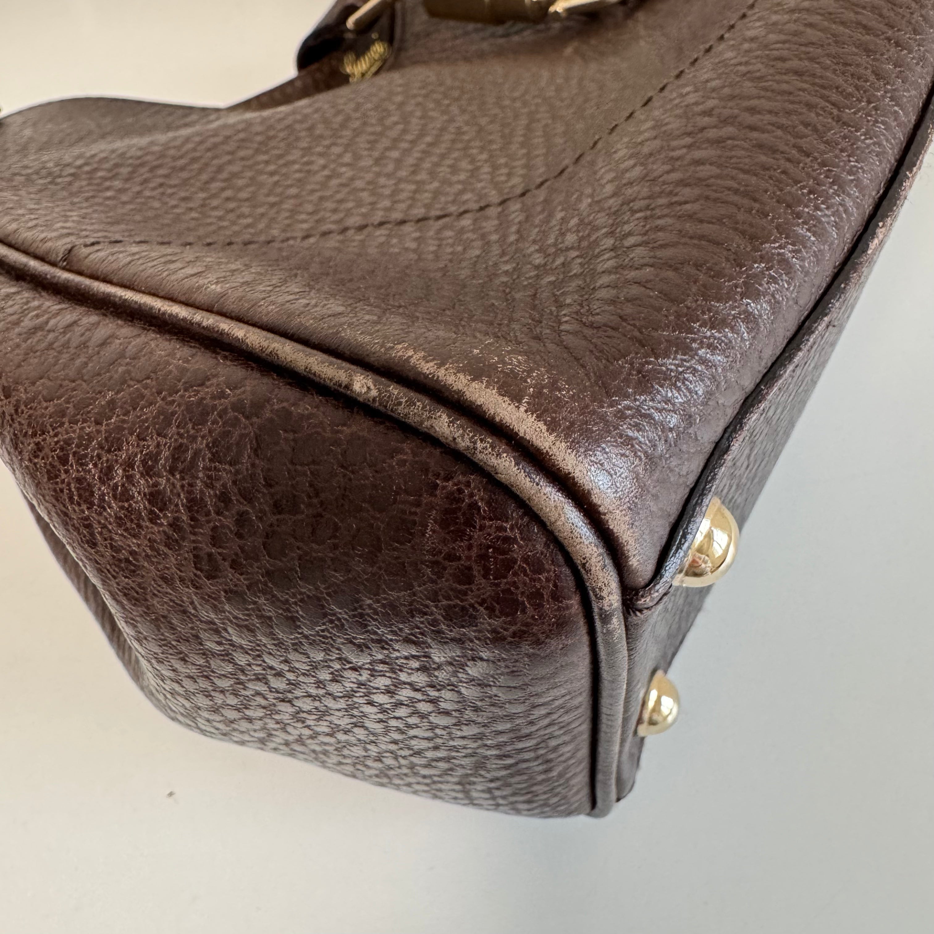 New Jackie Brown Leather Shoulder Bag